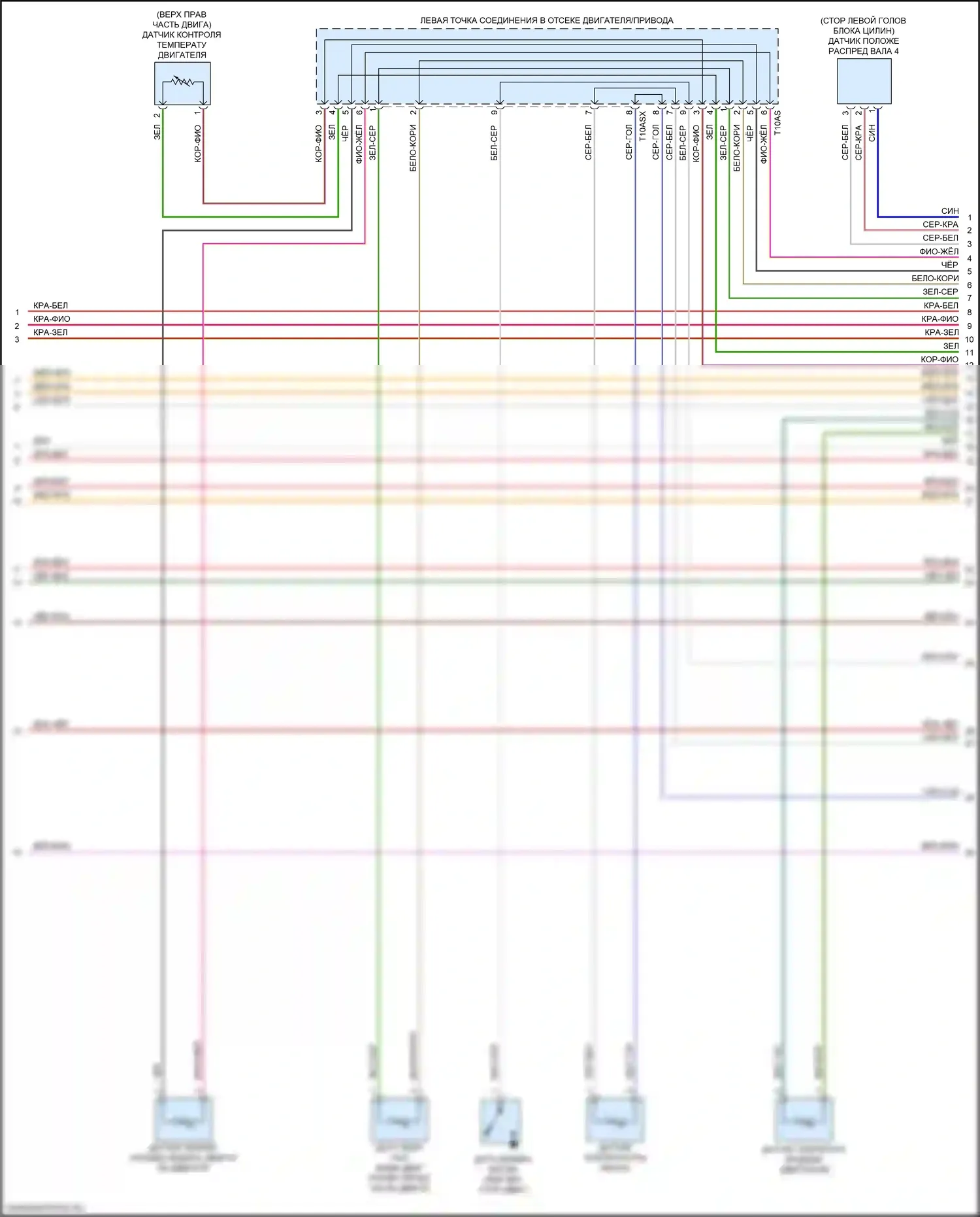 Q7 Audi 4M рестайлинг (2019-2024): Электросхема двигателя 3,0л турбо (6 из 10) 
