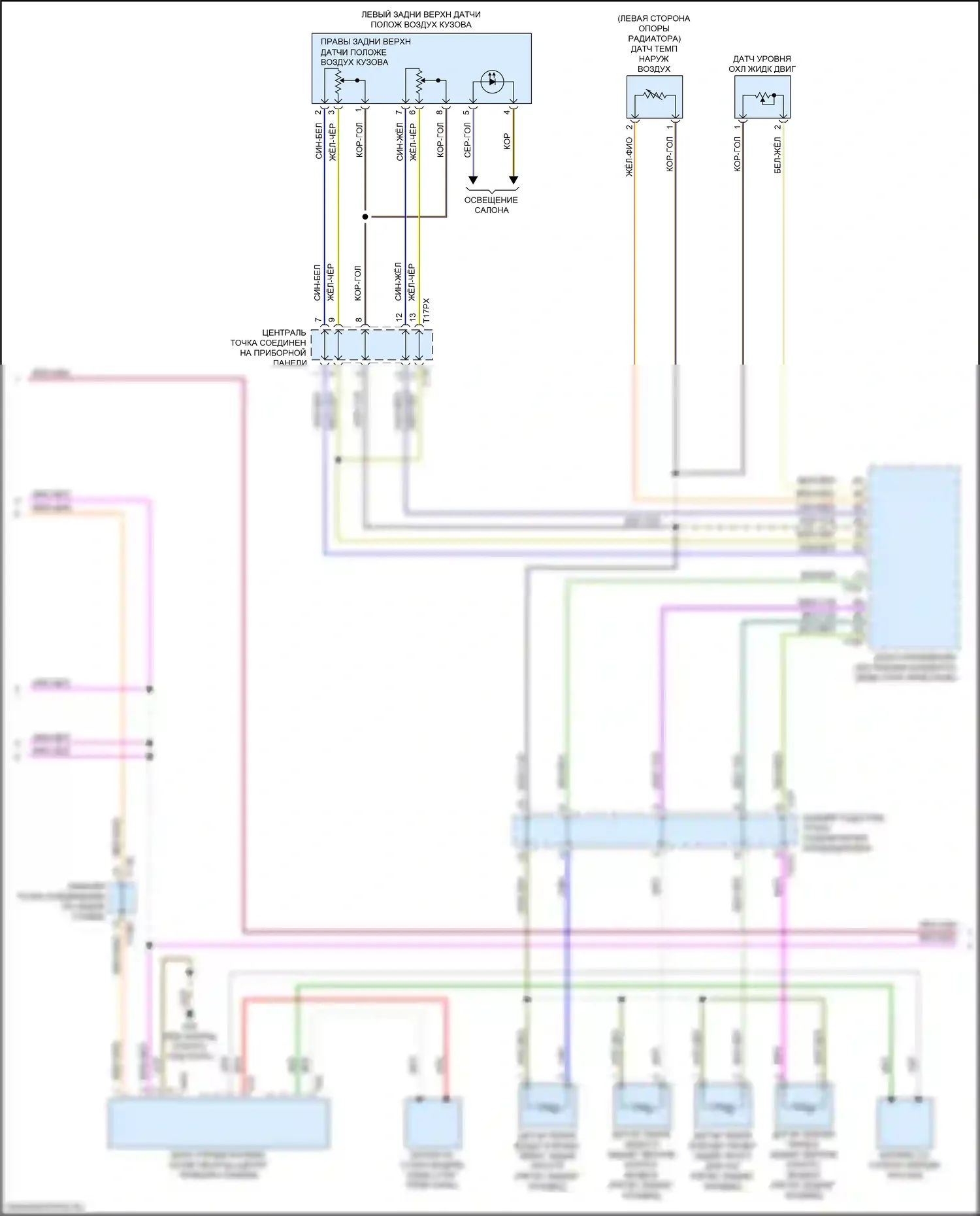 Q7 Audi 4M рестайлинг (2019-2024): Электросхема климат контроля, без climat (5 из 7) 