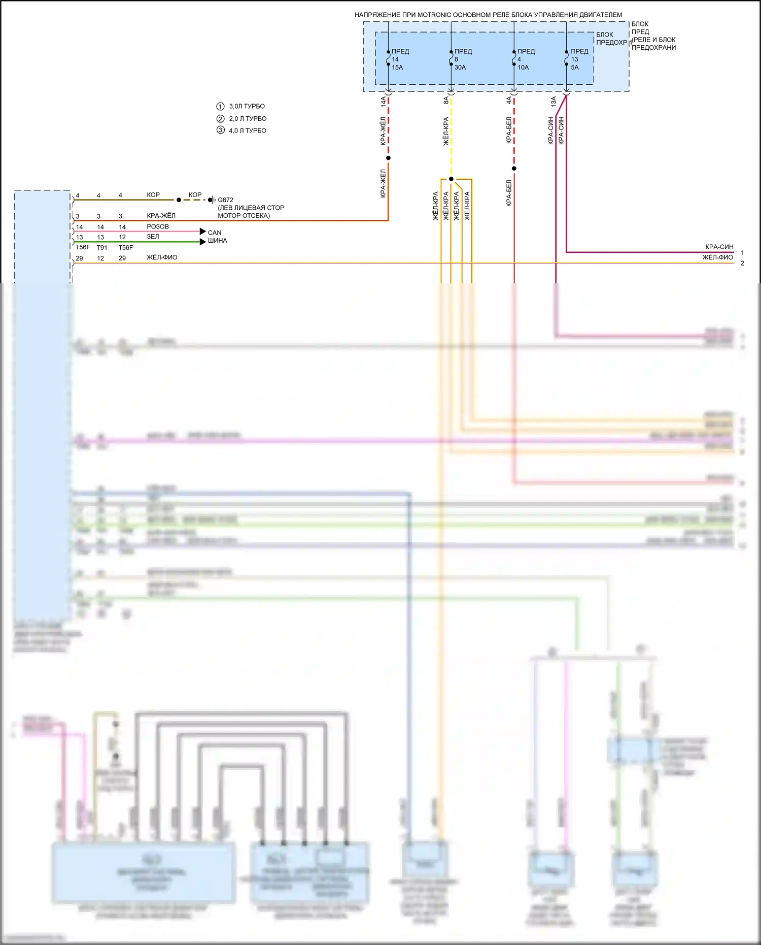 Q7 Audi 4M рестайлинг (2019-2024): Электросхема климат контроля, с климат-контролем, без многозонного управления, с контролем ударного давления (5 из 6) 