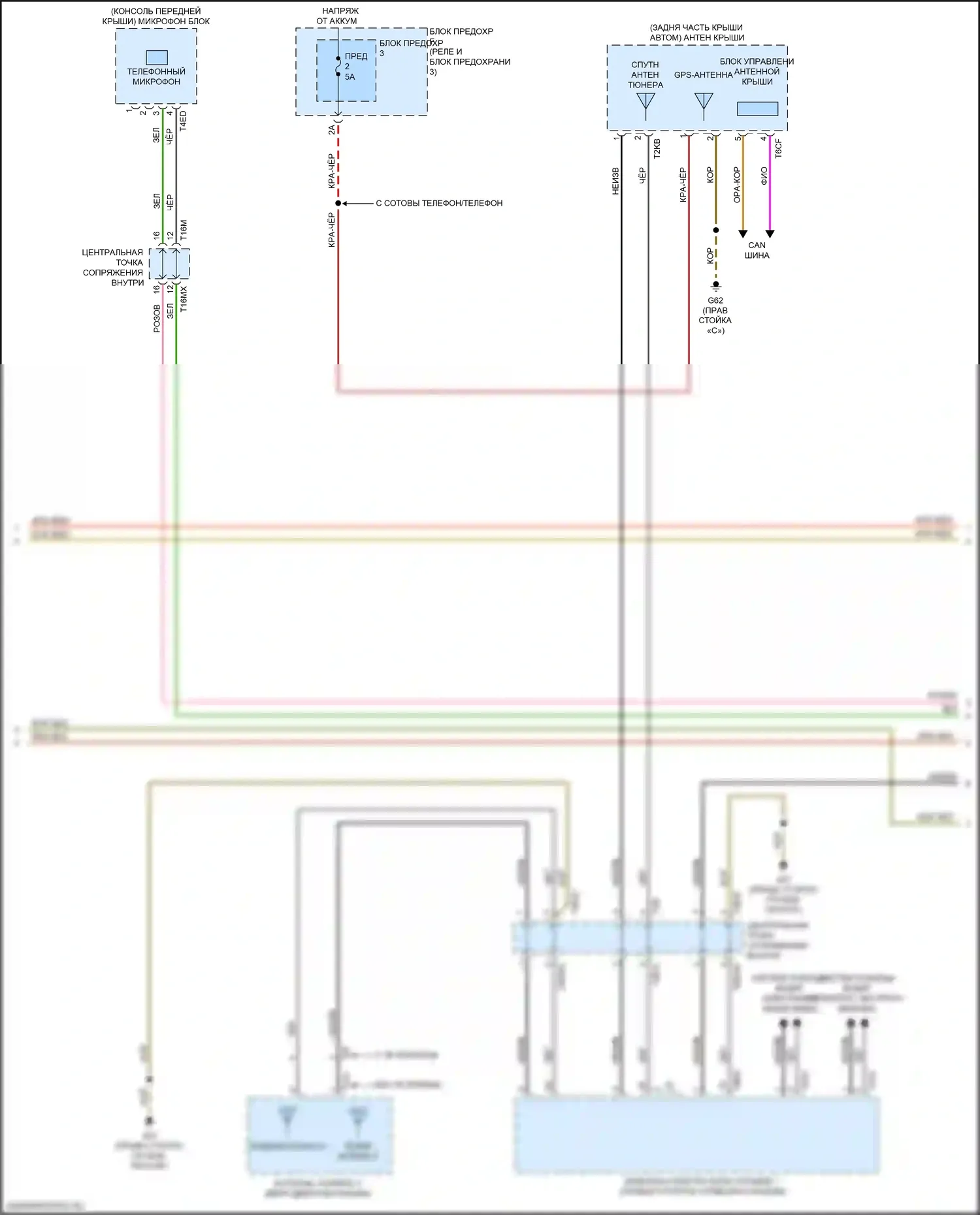 Q7 Audi 4M рестайлинг (2019-2024): Электросхема магнитолы, с усилителем и звуком высокого класса (6 из 7) 
