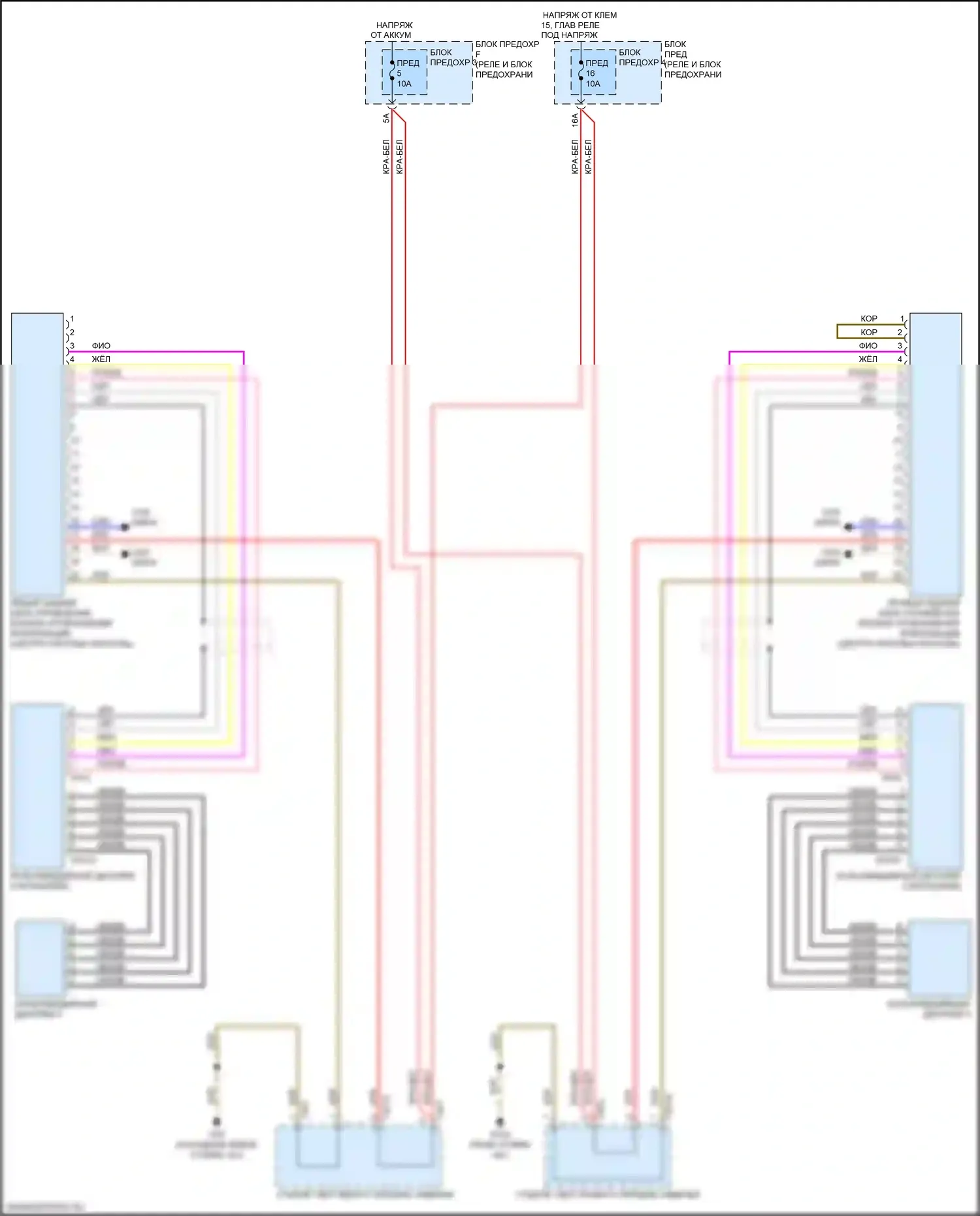 Q7 Audi 4M рестайлинг (2019-2024): Электросхема мультимедий заднего сиденья 