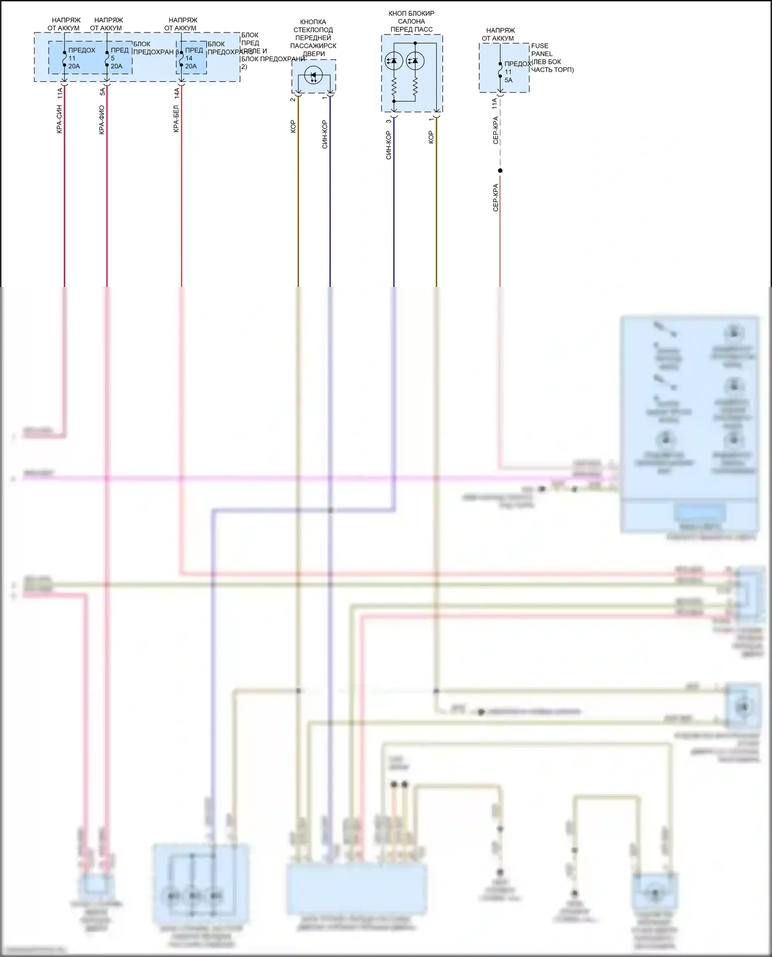 Q7 Audi 4M рестайлинг (2019-2024): Электросхема подсветки приборной панели (5 из 5) 