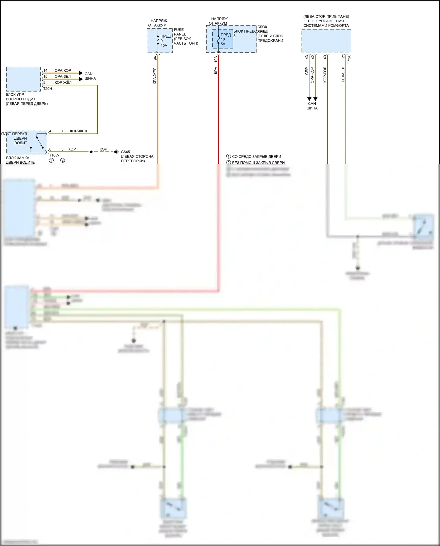 Q7 Audi 4M рестайлинг (2019-2024): Электросхема утора 