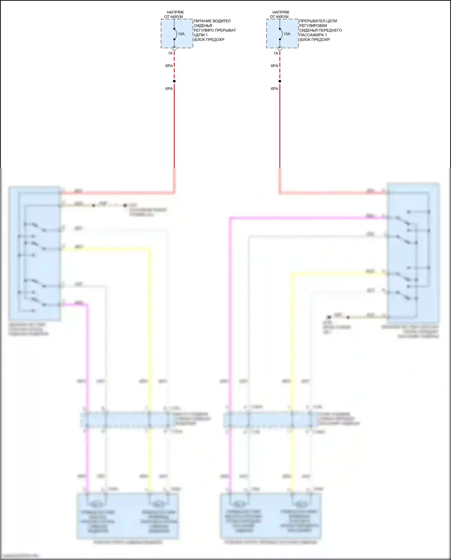 Q7 Audi 4M рестайлинг (2019-2024): Поясничная электросхема, с вентиляцией 