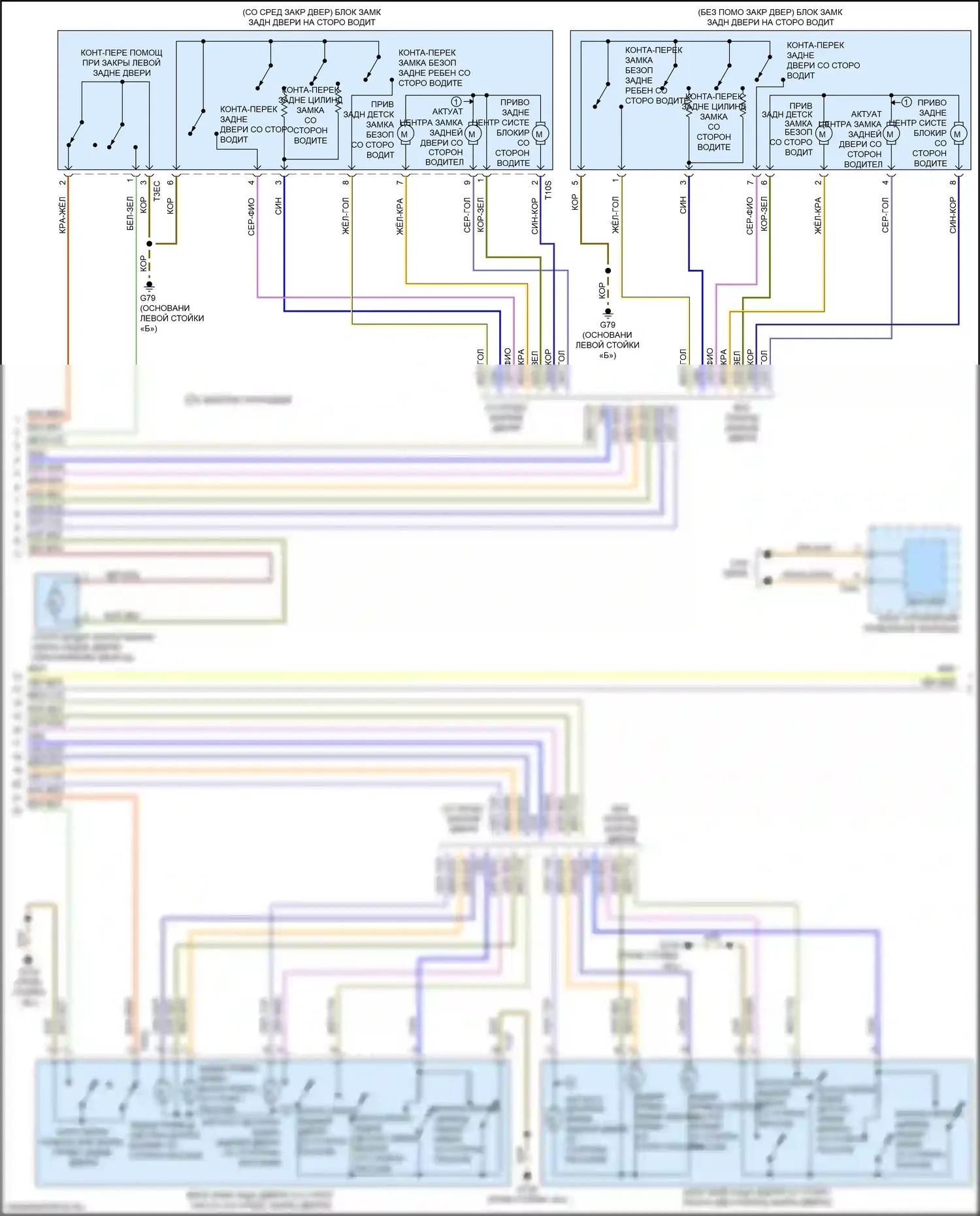Q7 Audi 4M рестайлинг (2019-2024): Сигнализации электросхема (3 из 6) 