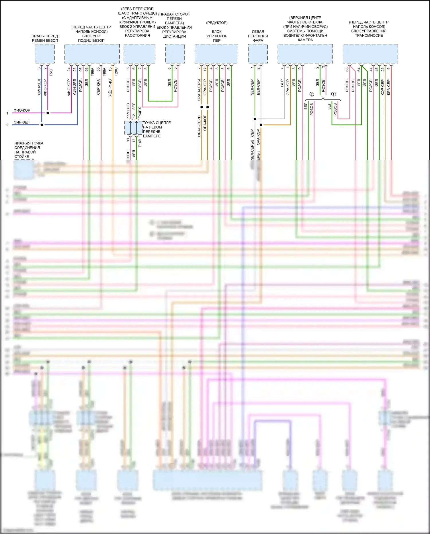 Q7 Audi 4M (2015-2020): Can шина электросхема (3 из 6) 