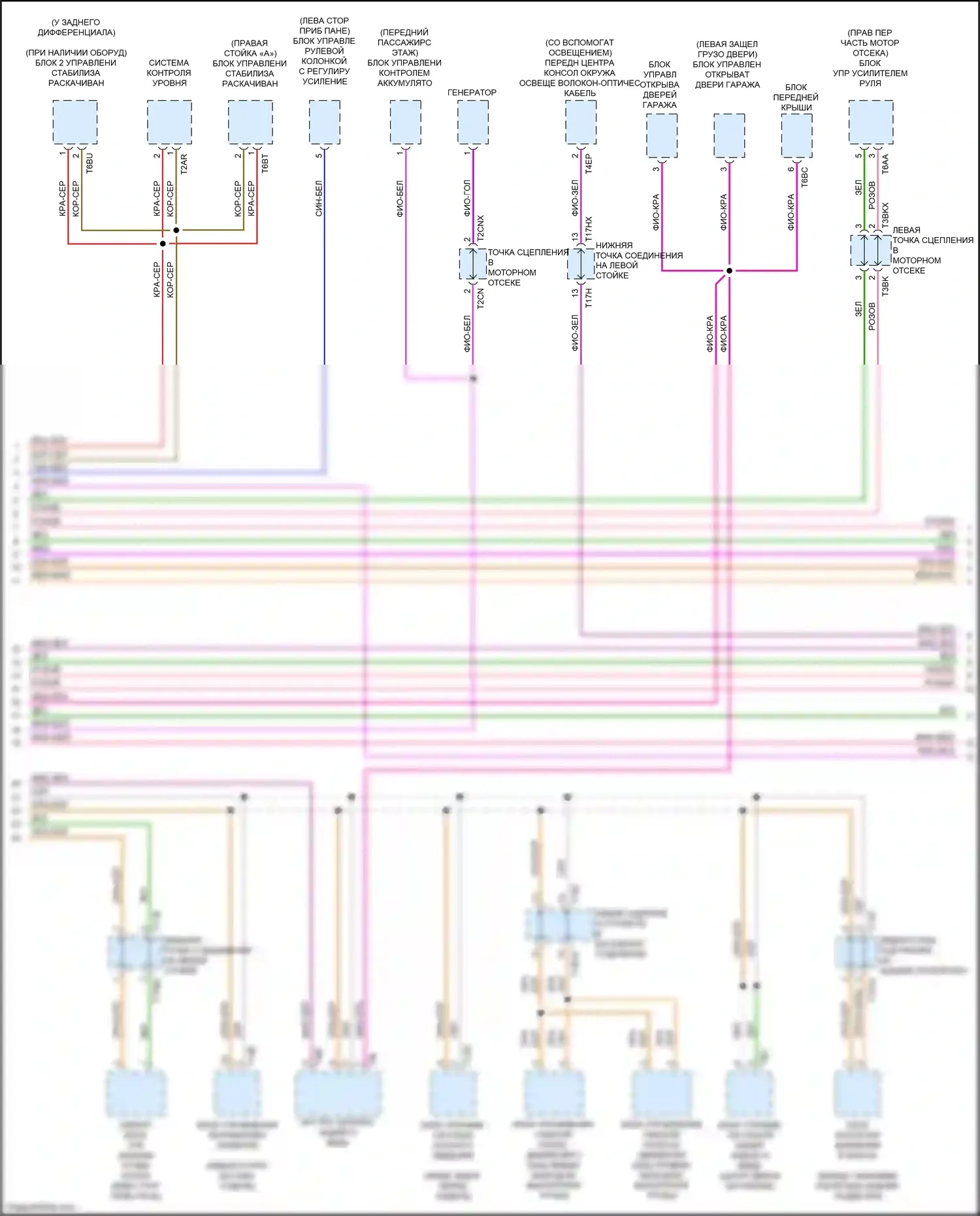 Q7 Audi 4M (2015-2020): Can шина электросхема (4 из 6) 
