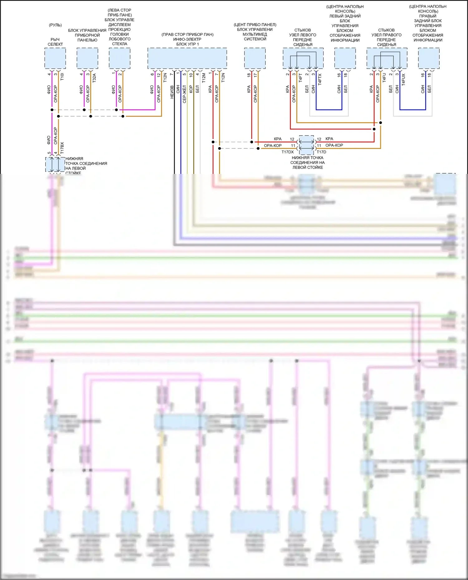 Q7 Audi 4M (2015-2020): Can шина электросхема (5 из 6) 