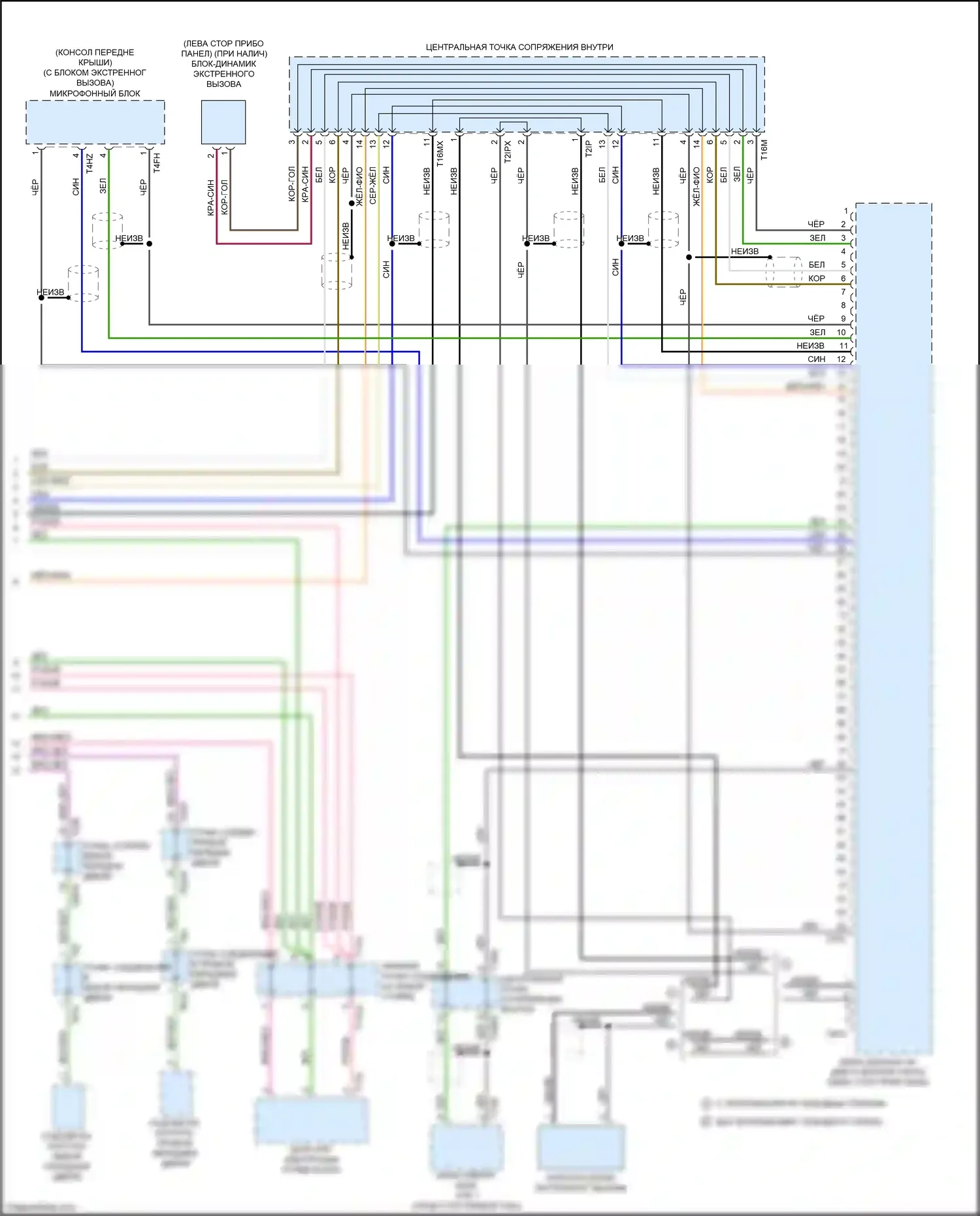 Q7 Audi 4M (2015-2020): Can шина электросхема (6 из 6) 