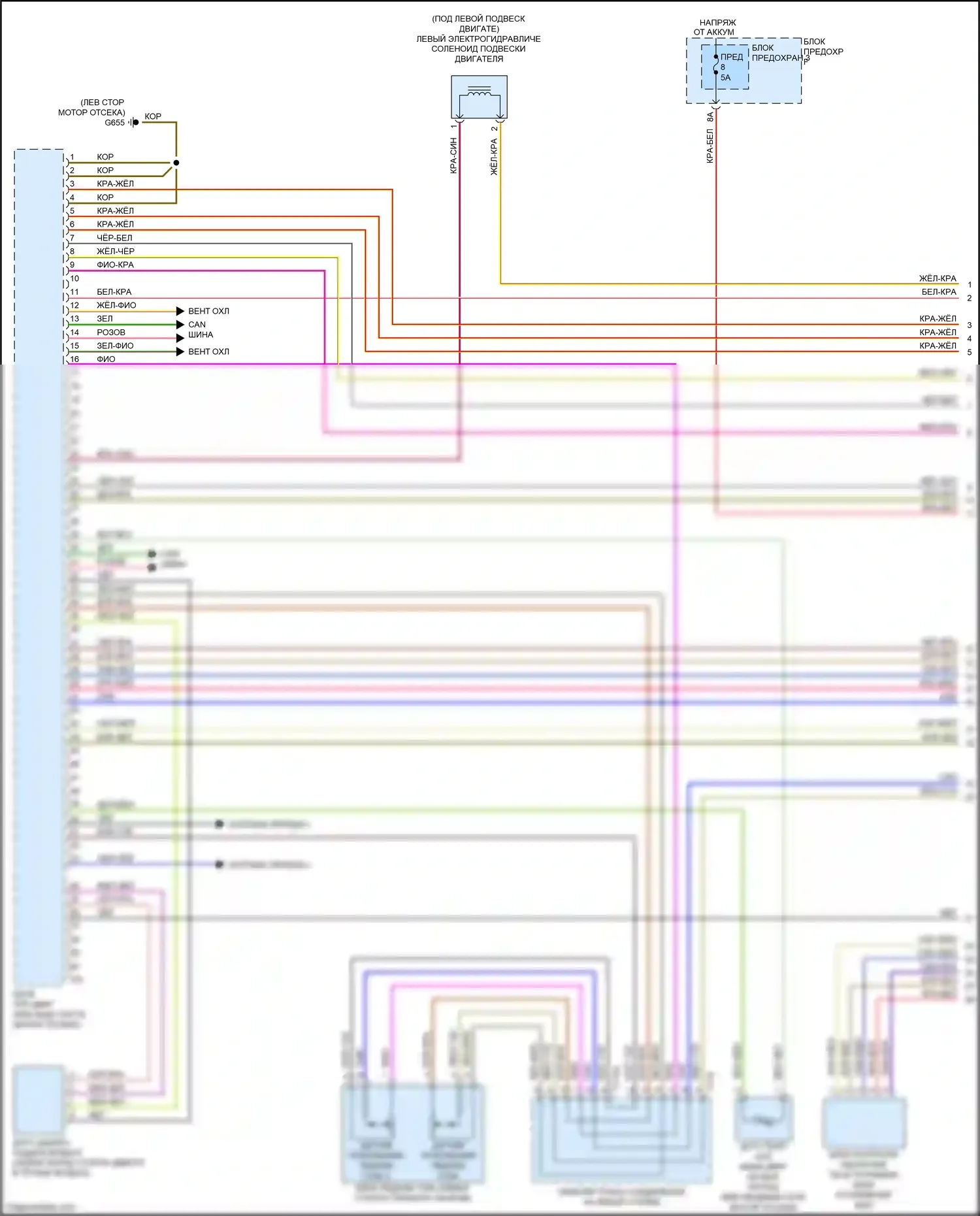Q7 Audi 4M (2015-2020): Электросхема двигателя 2.0л турбо (1 из 10) 