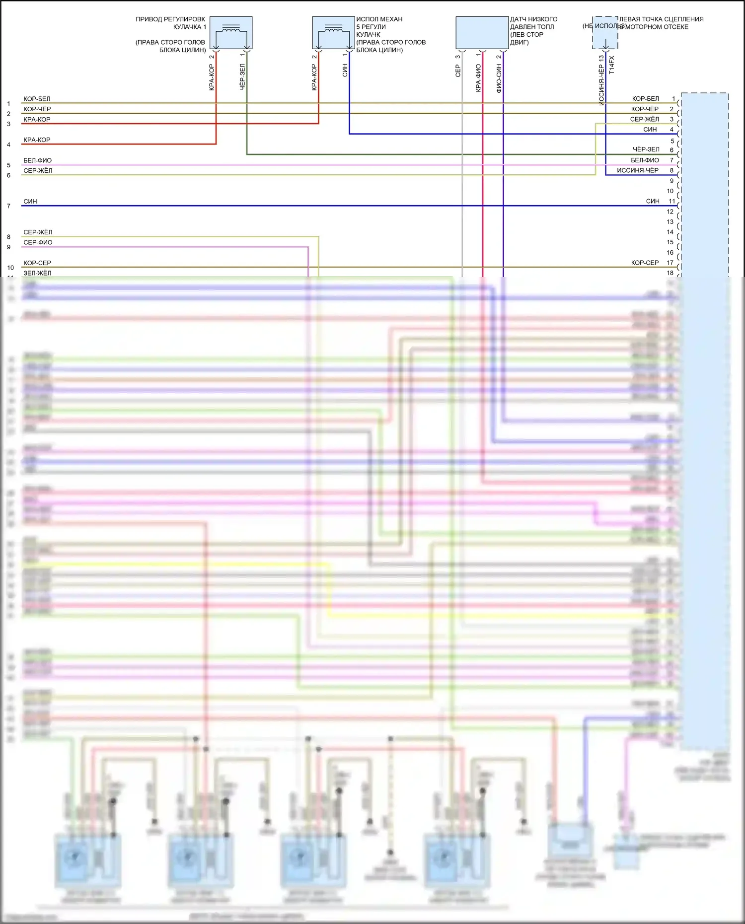 Q7 Audi 4M (2015-2020): Электросхема двигателя 2.0л турбо (10 из 10) 
