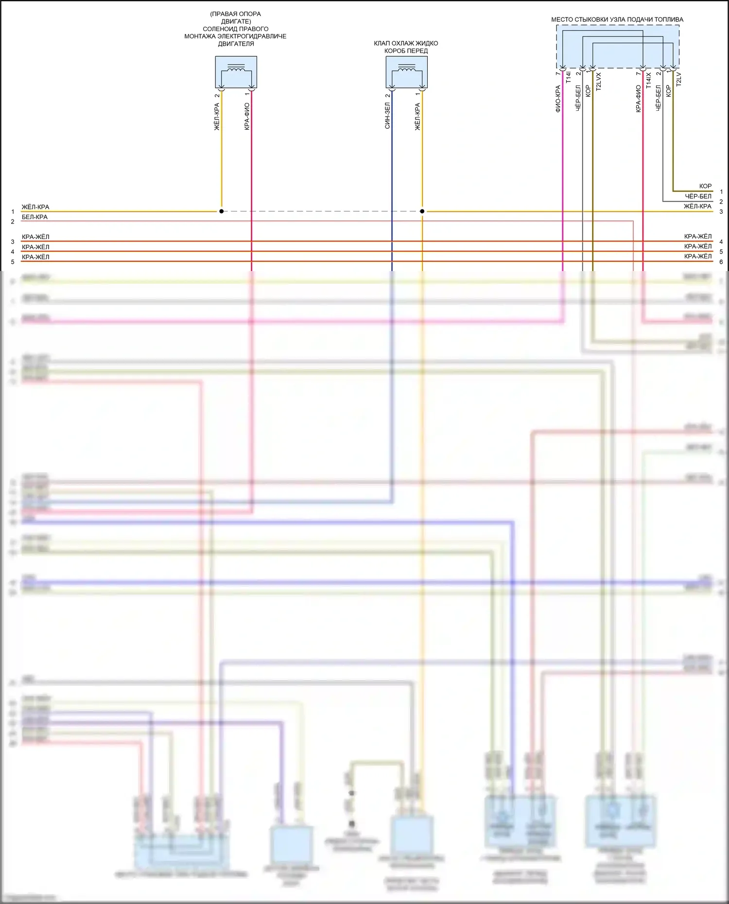 Q7 Audi 4M (2015-2020): Электросхема двигателя 2.0л турбо (2 из 10) 