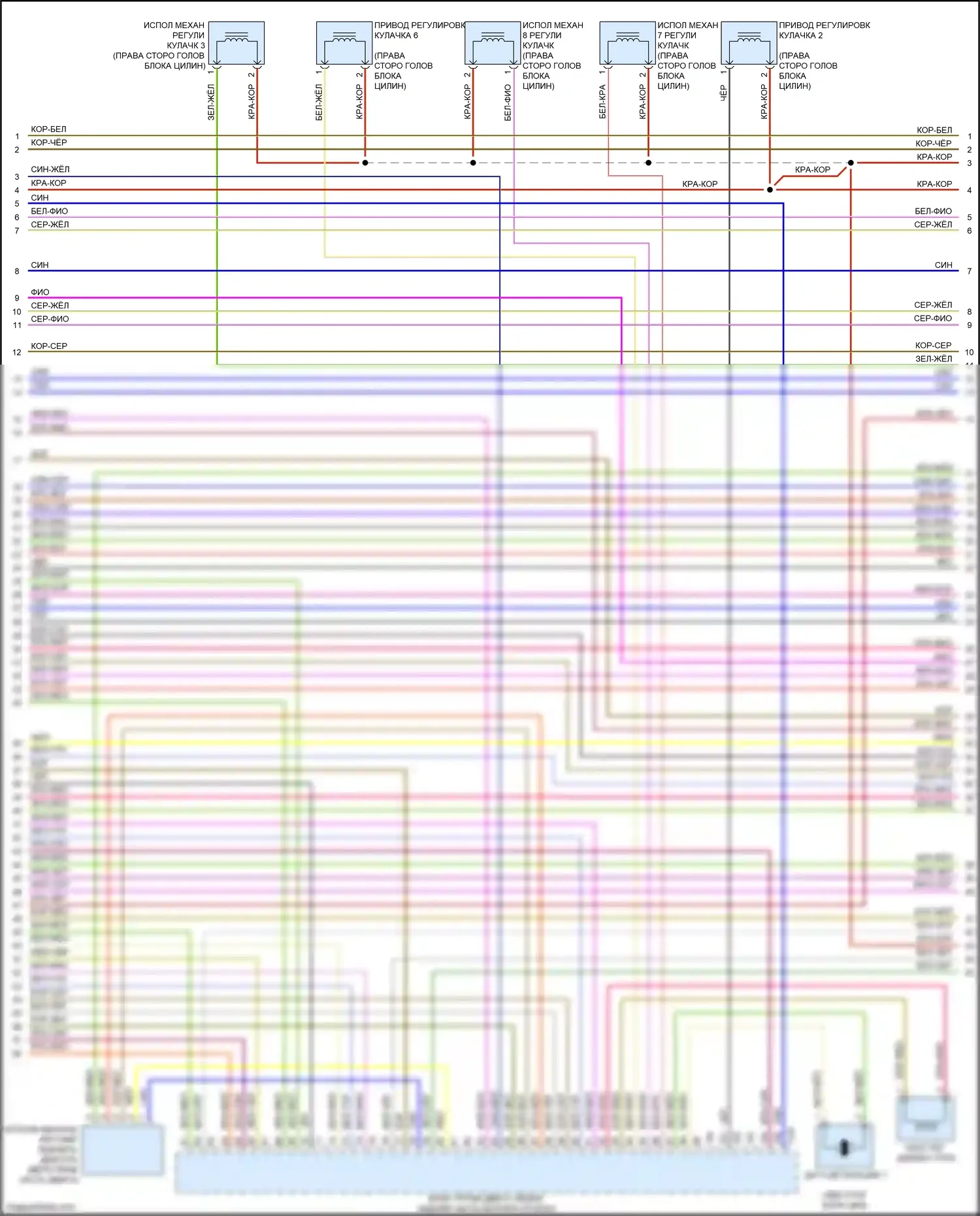 Q7 Audi 4M (2015-2020): Электросхема двигателя 2.0л турбо (9 из 10) 