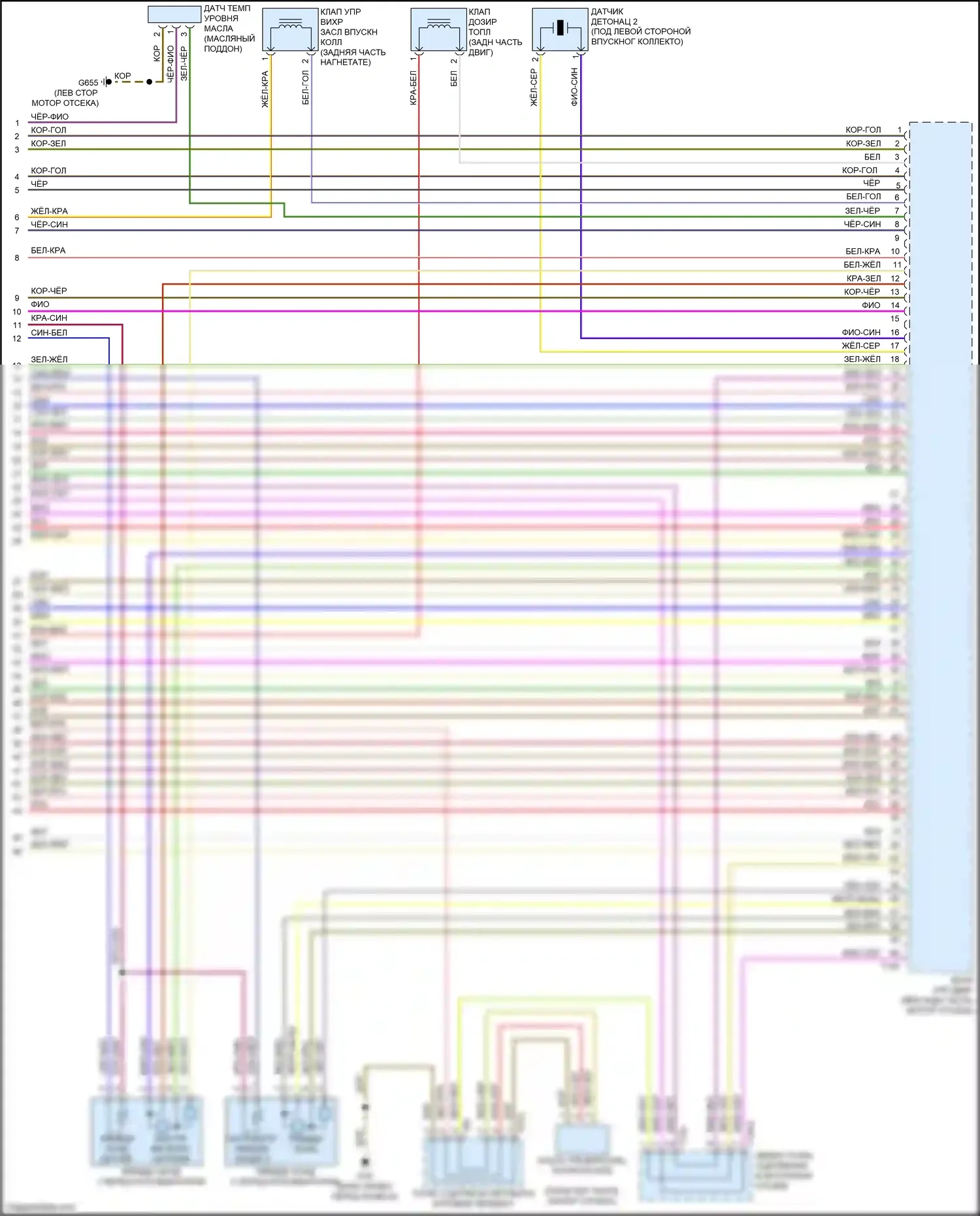 Q7 Audi 4M (2015-2020): Электросхема двигателя 3.0l sc (12 из 12) 