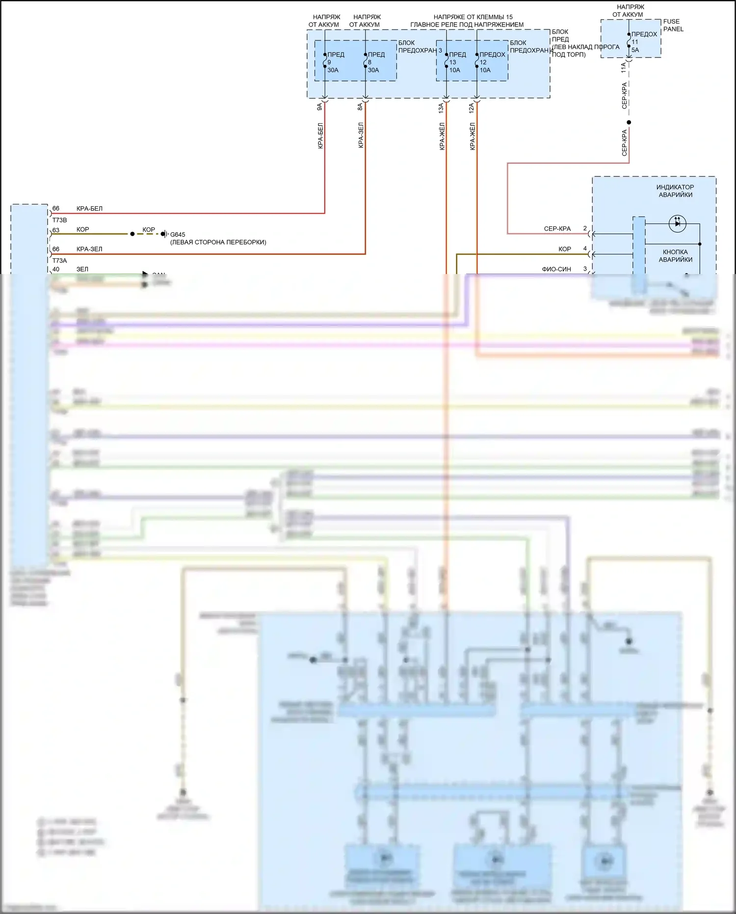 Q7 Audi 4M (2015-2020): Электросхема фар и фонарей (1 из 5) 