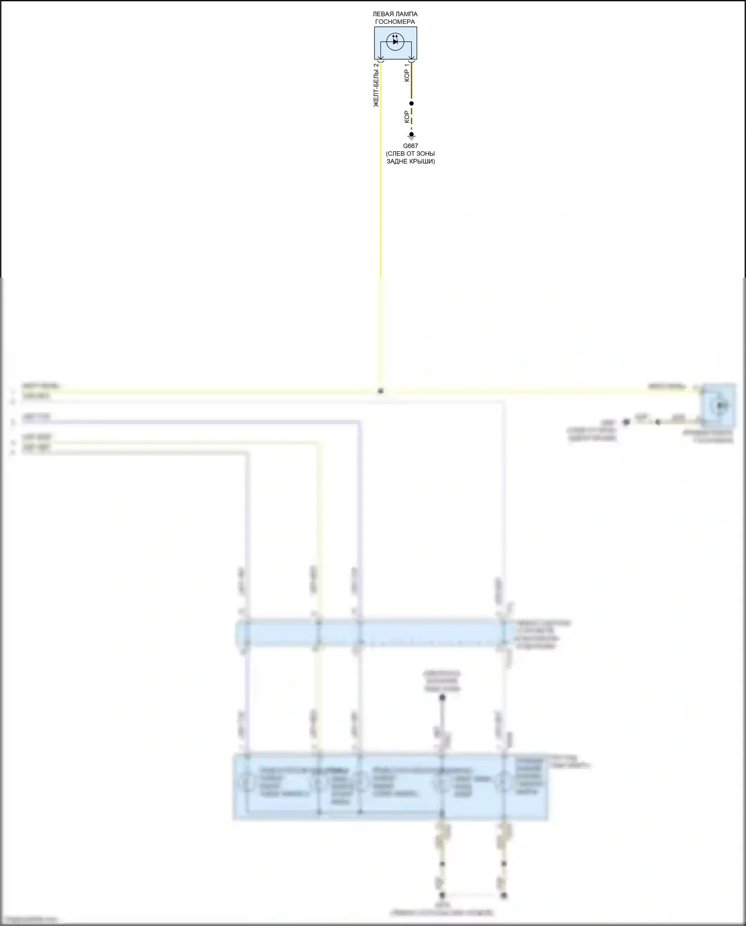 Q7 Audi 4M (2015-2020): Электросхема фар и фонарей (5 из 5) 