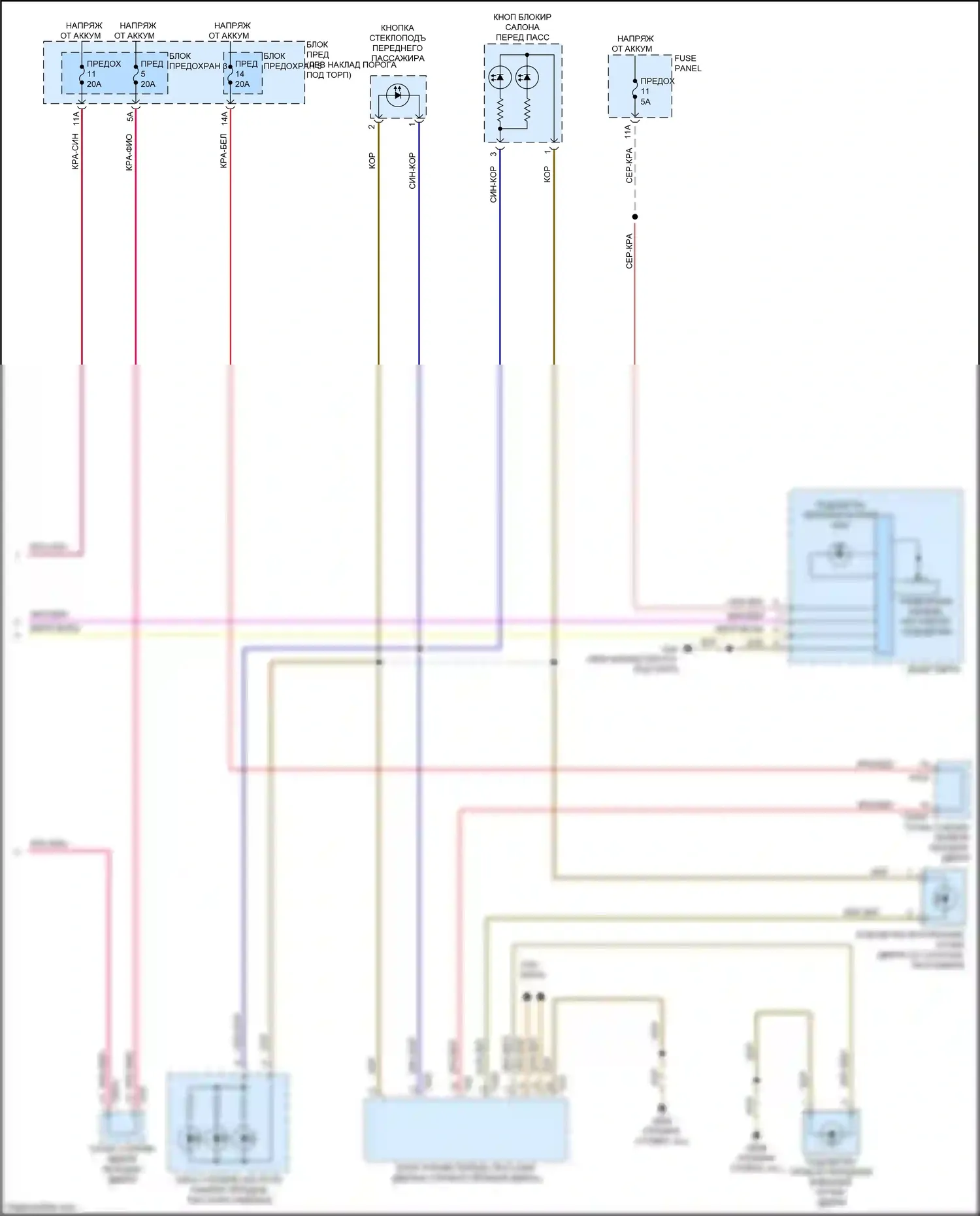 Q7 Audi 4M (2015-2020): Электросхема подсветки приборной панели (5 из 5) 