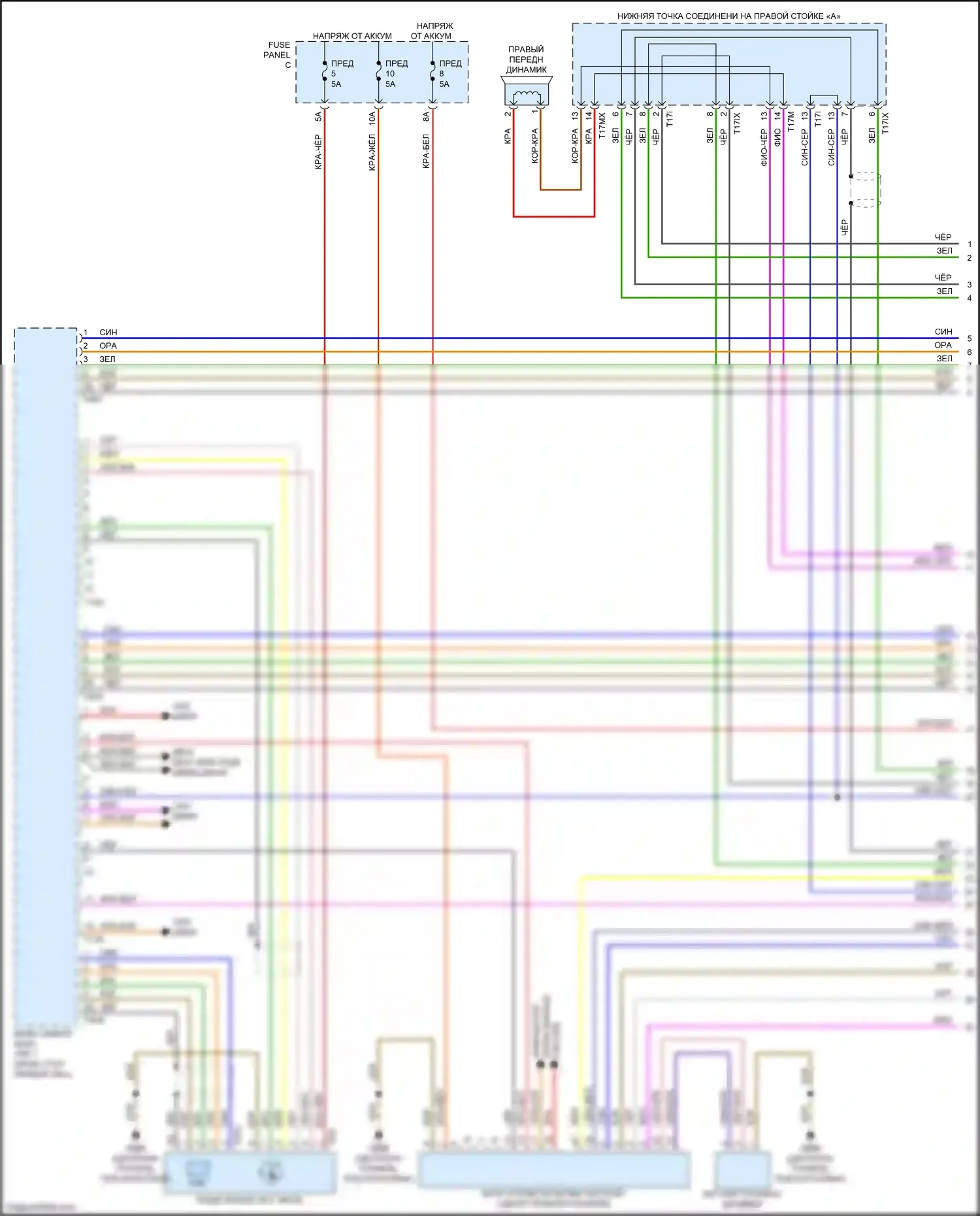 Q7 Audi 4M (2015-2020): Электросхема навигации, с усилителем (1 из 5) 