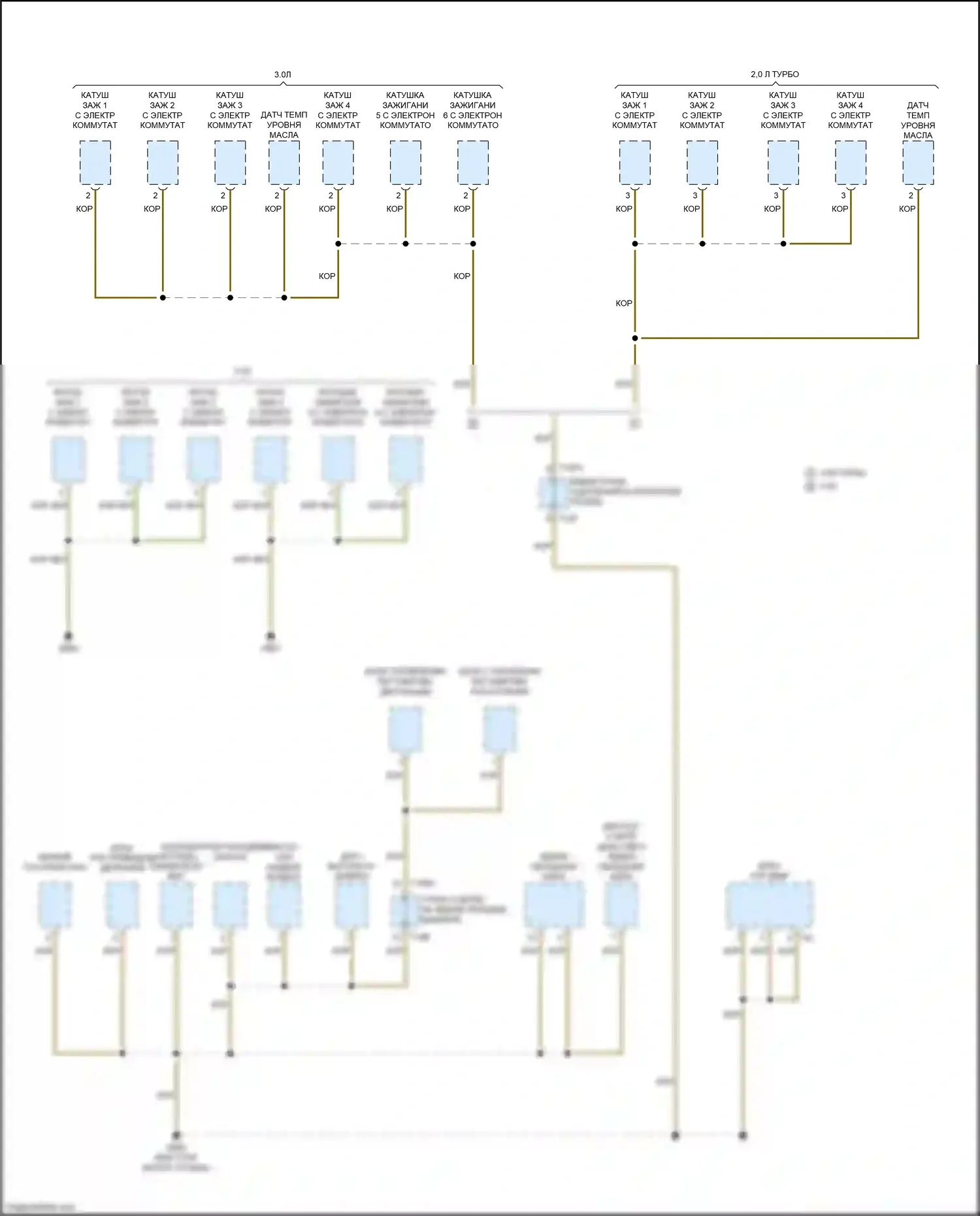 Q7 Audi 4M (2015-2020): Электросхема распределения массы (10 из 10) 