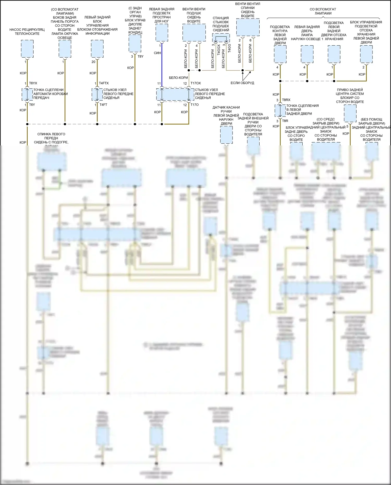 Q7 Audi 4M (2015-2020): Электросхема разводки массы (8 из 10) 