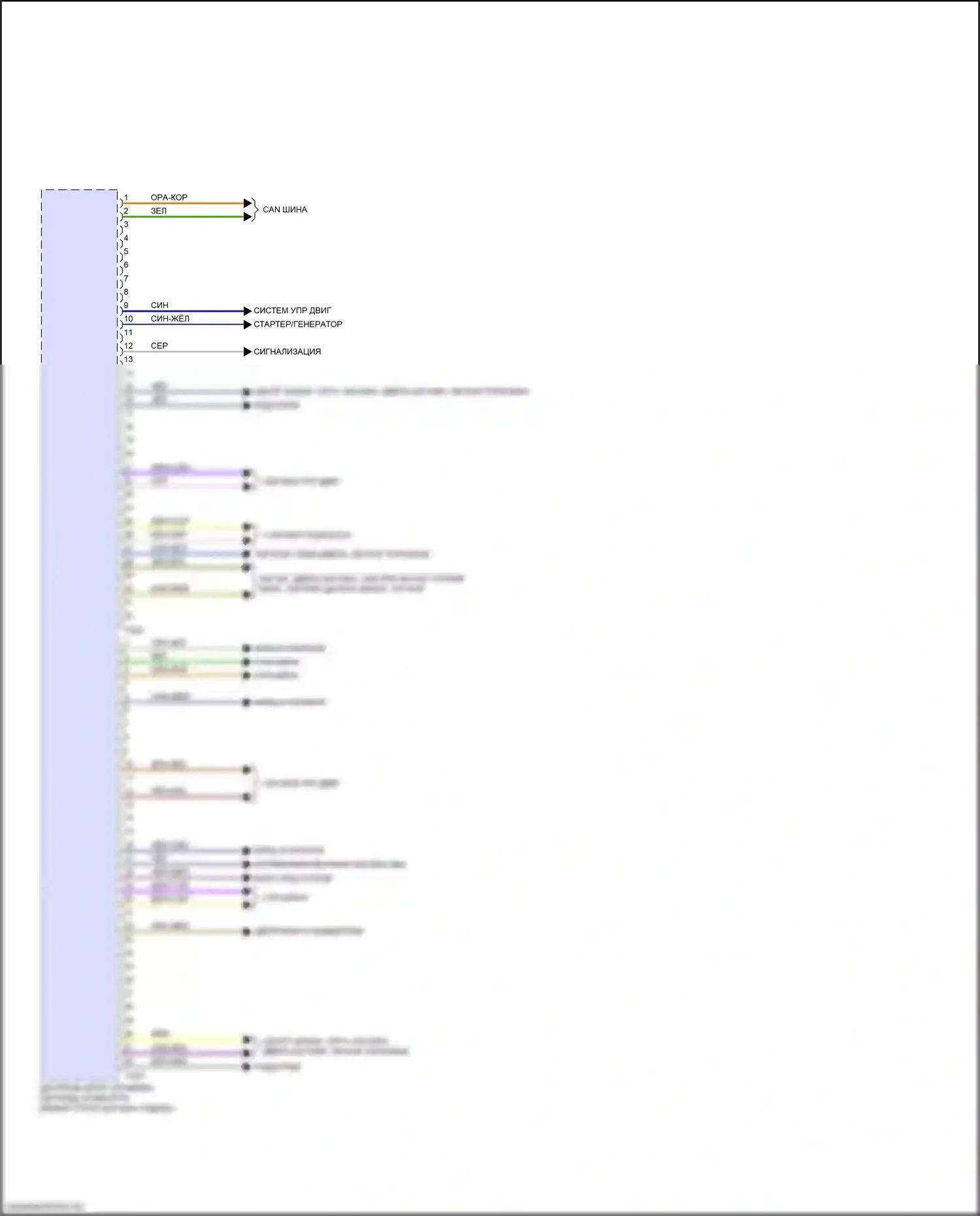 Q8 Sportback e-tron Audi I (2022-2024): Электросхема блока центрального управления системой комфорта (2 из 2) 