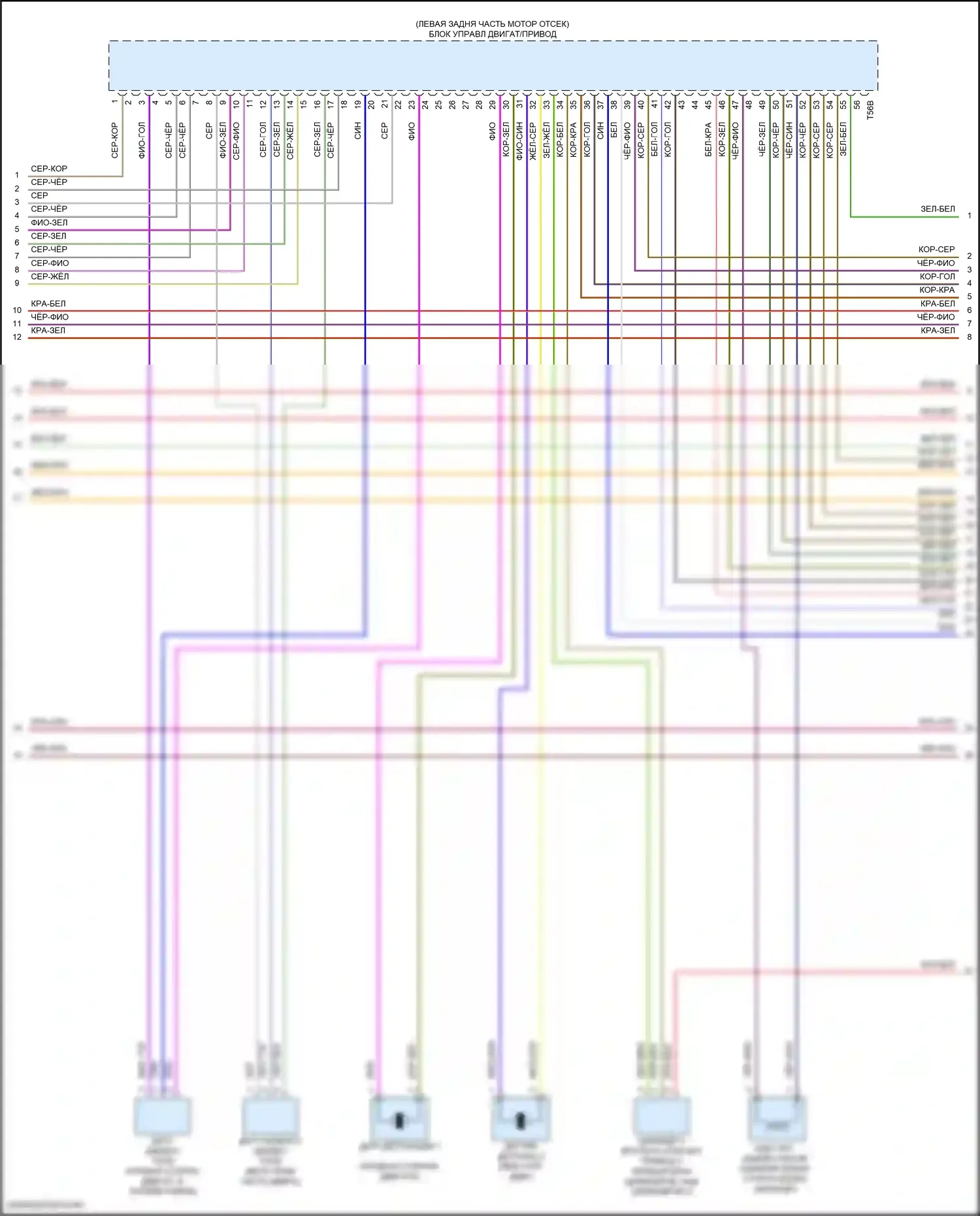 Q8 Sportback e-tron Audi I (2022-2024): Электросхема двигателя 3.0l turbo hybrid (4 из 10) 