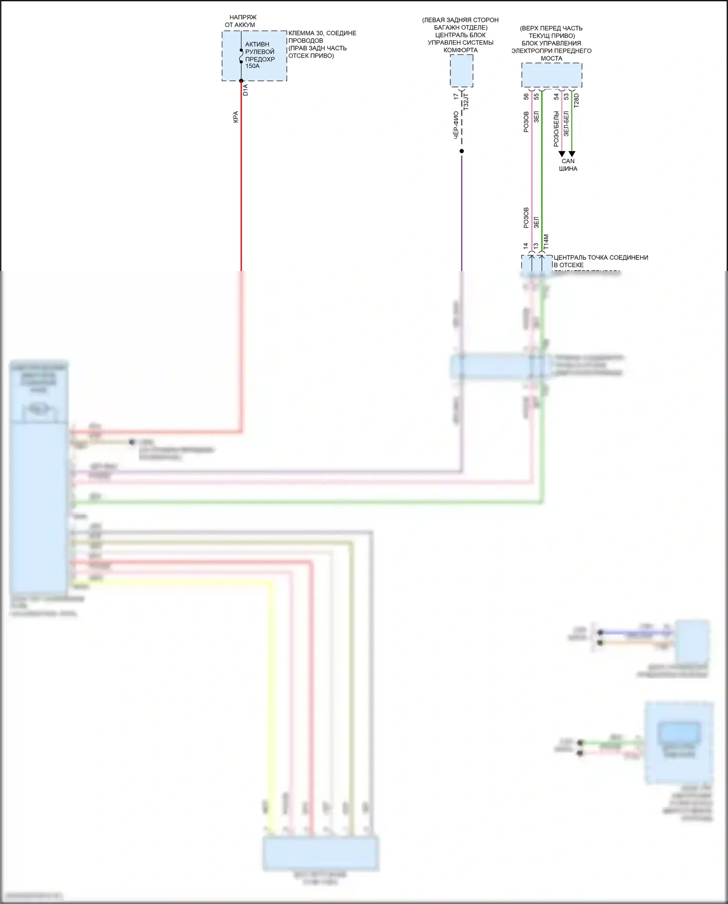 Q8 Sportback e-tron Audi I (2022-2024): Электросхема электроусилителя руля 