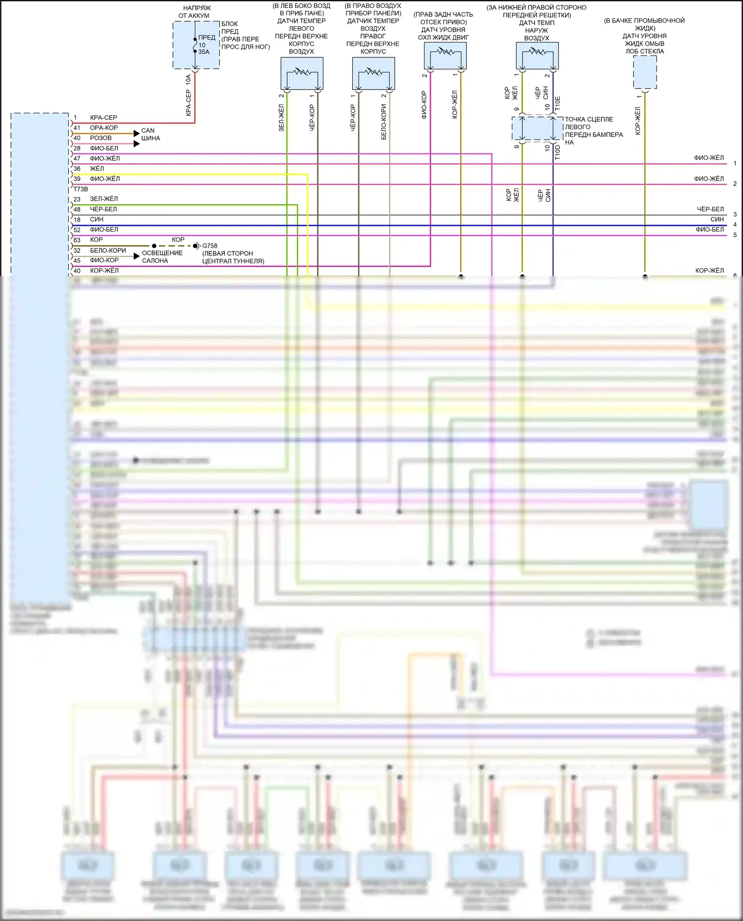 Q8 Sportback e-tron Audi I (2022-2024): Электросхема климат контроля (1 из 6) 