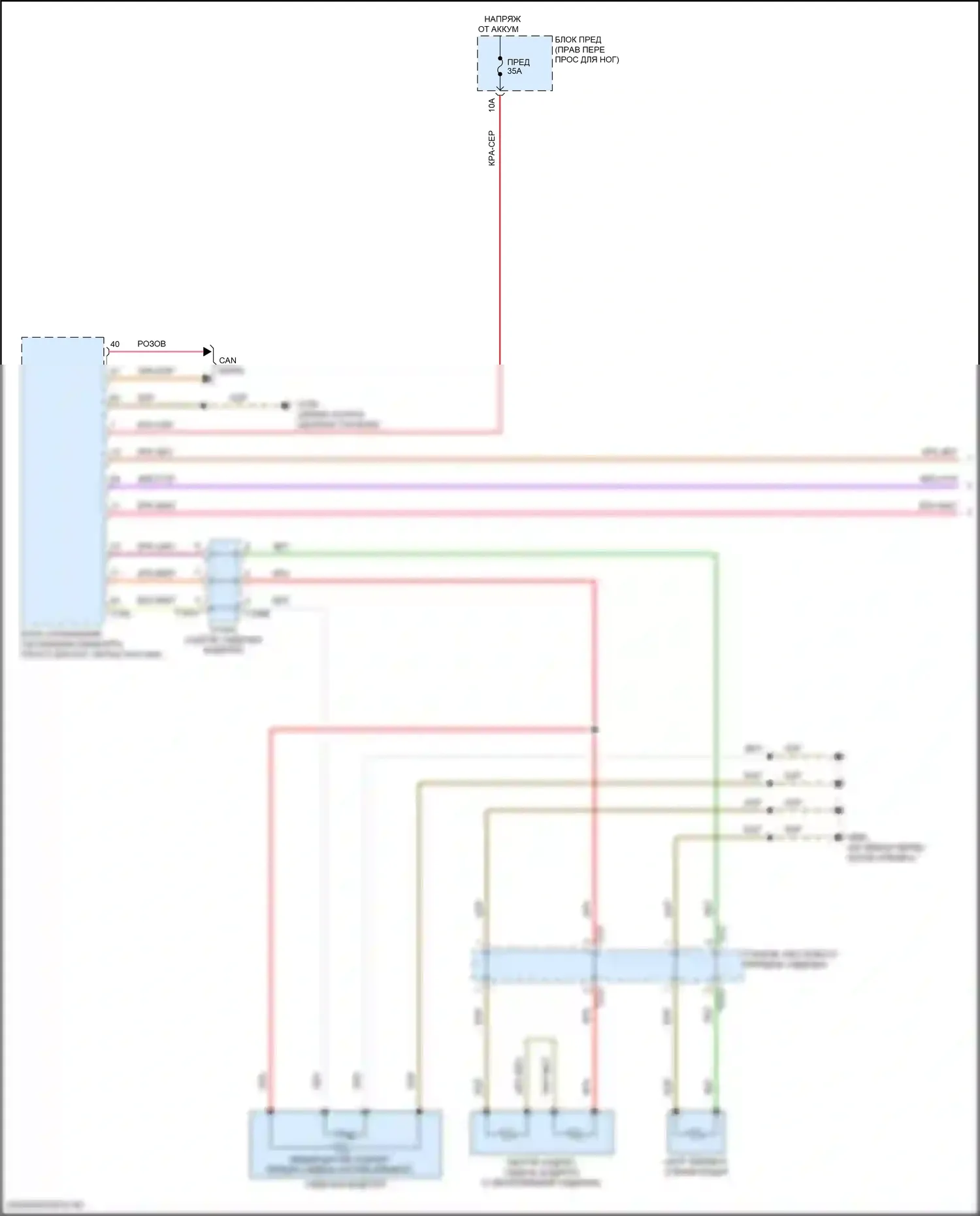 Q8 Sportback e-tron Audi I (2022-2024): Электросхема передних обогреваемых сидений, без повышенной безопасности, со стандартными сиденьями (1 из 2) 
