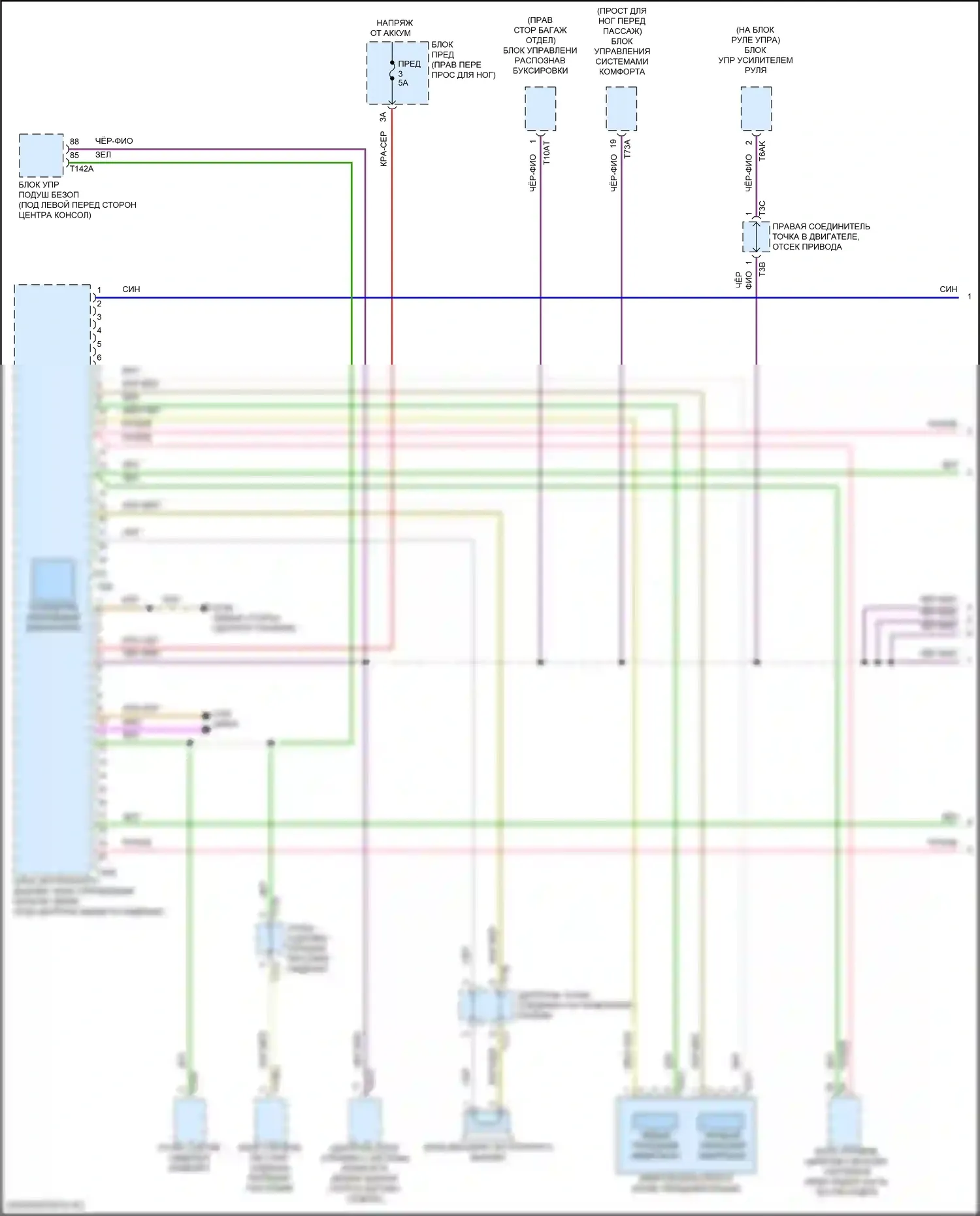 Q8 Sportback e-tron Audi I (2022-2024): Электросхема экстренного вызова (1 из 2) 