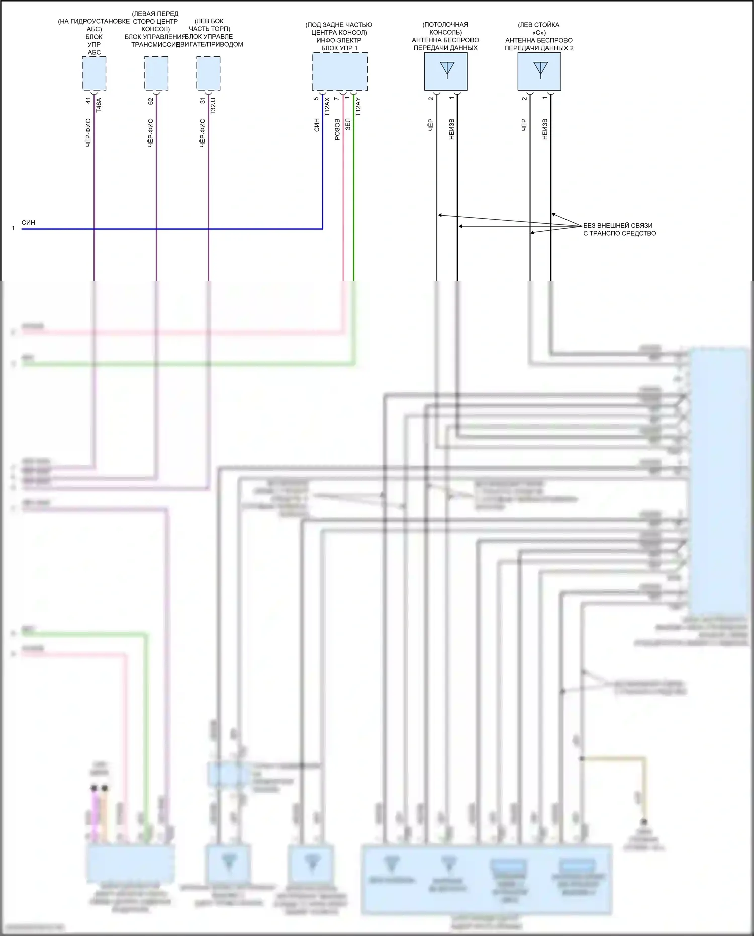 Q8 Sportback e-tron Audi I (2022-2024): Электросхема экстренного вызова (2 из 2) 
