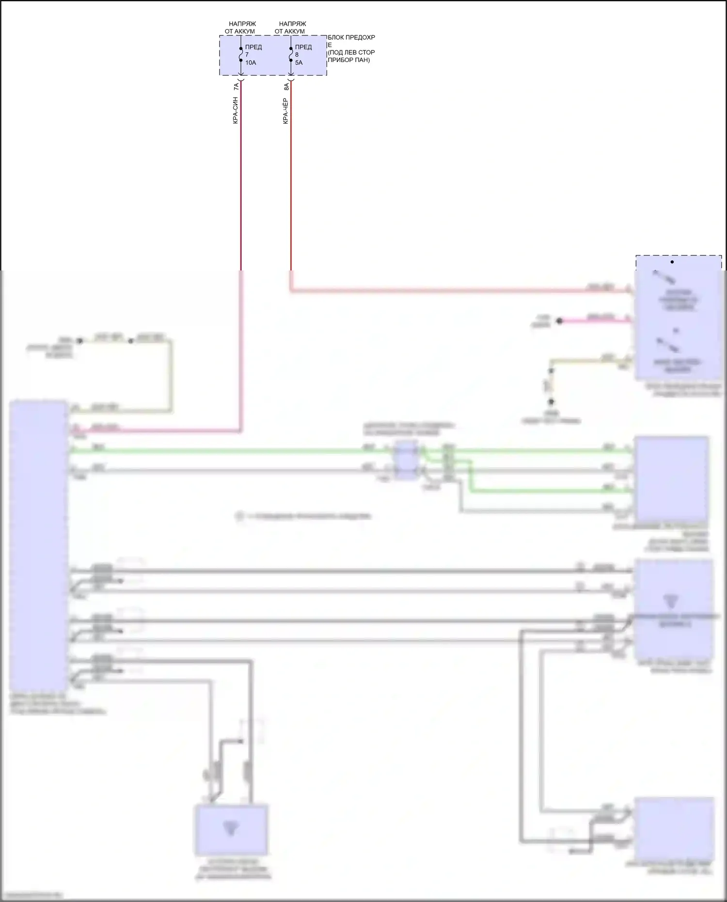 Q8 Sportback e-tron Audi I (2022-2024): Электросхема экстренного вызова, без подключения плюс 