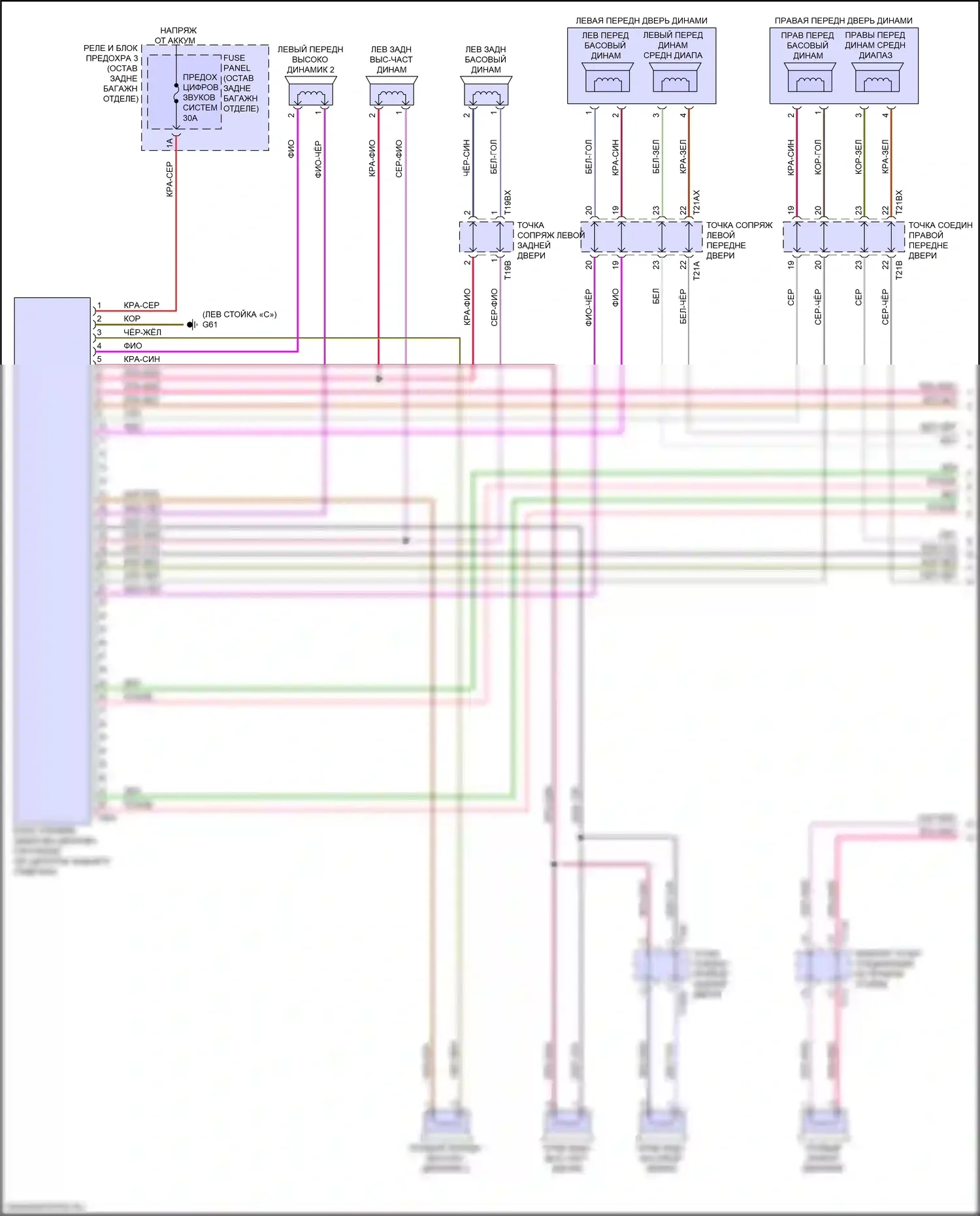 Q8 Sportback e-tron Audi I (2022-2024): Электросхема навигации, с усилителем, без высокого уровня звука (1 из 5) 