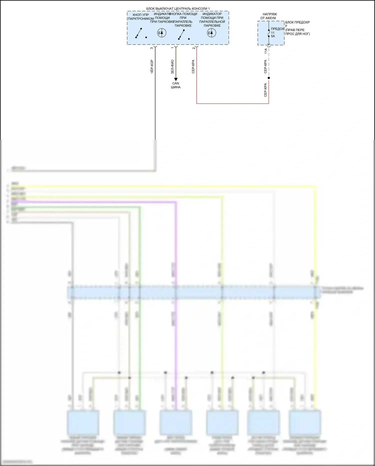 Q8 Sportback e-tron Audi I (2022-2024): Электросхема парктроника, с параллельной парковкой, без помощи водителя (2 из 2) 