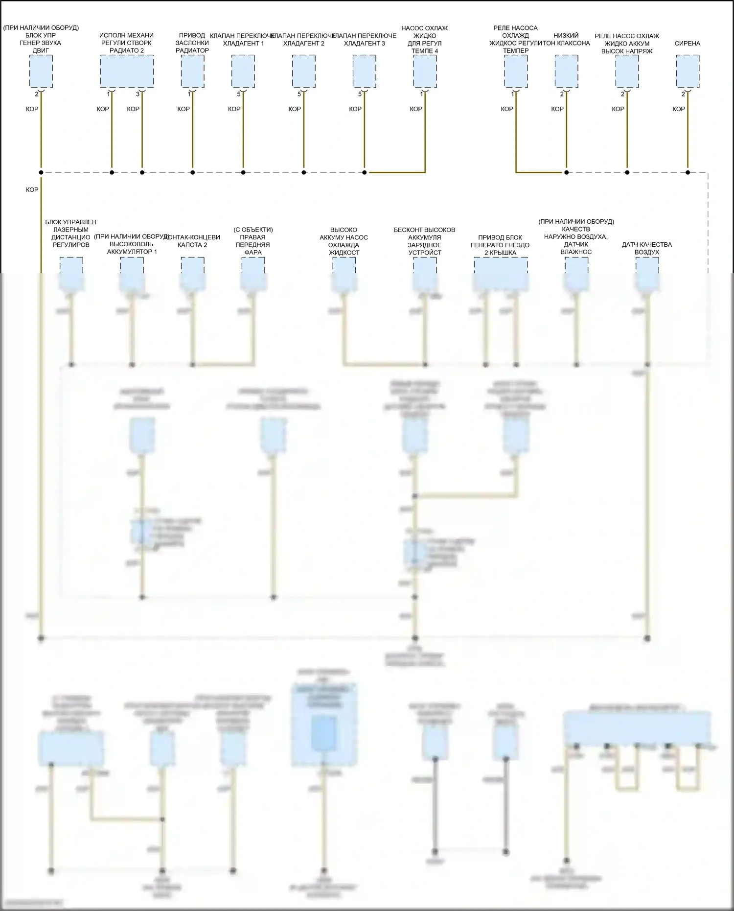Q8 Sportback e-tron Audi I (2022-2024): Электросхема точек подключения масс (2 из 9) 