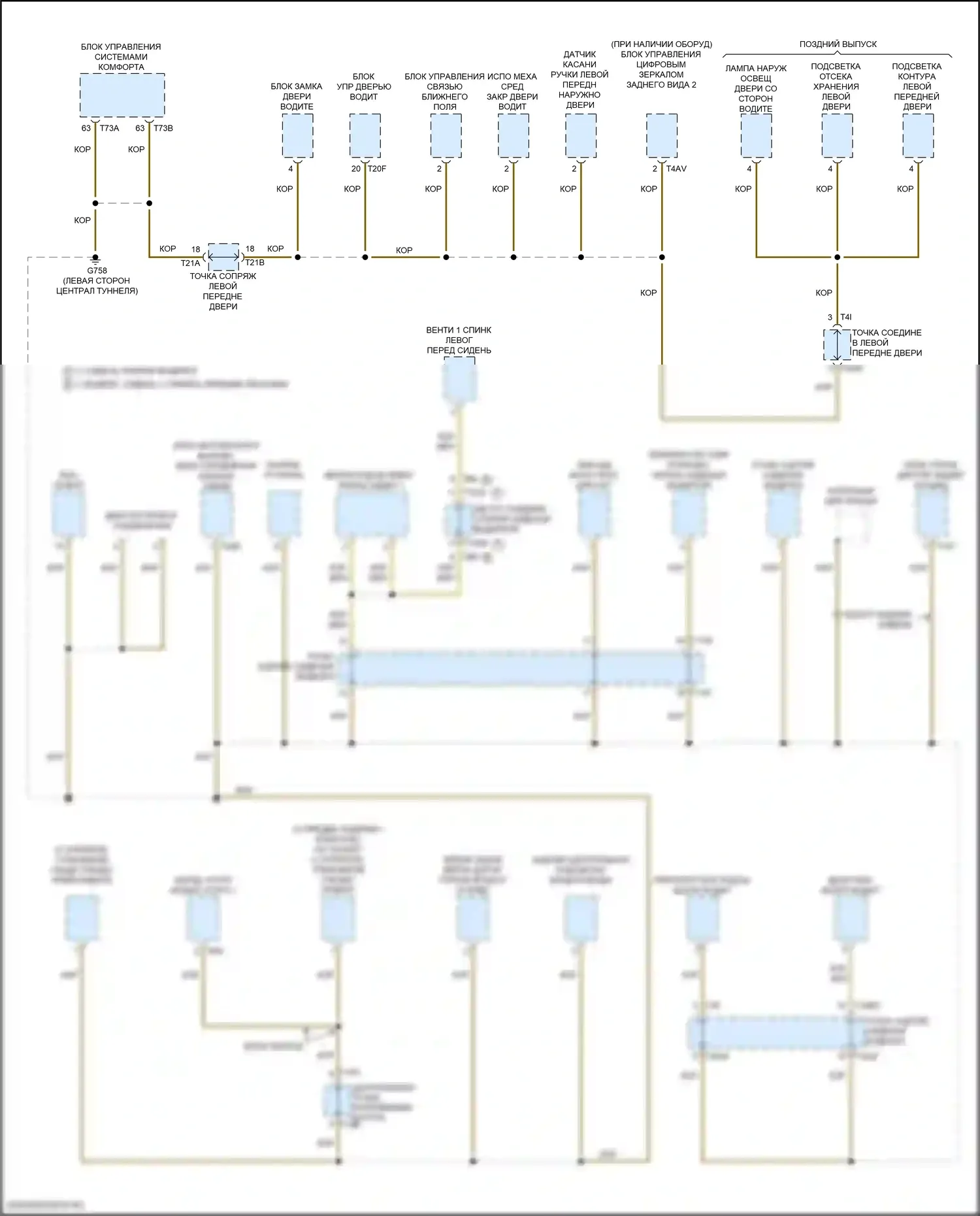 Q8 Sportback e-tron Audi I (2022-2024): Электросхема точек подключения масс (3 из 9) 