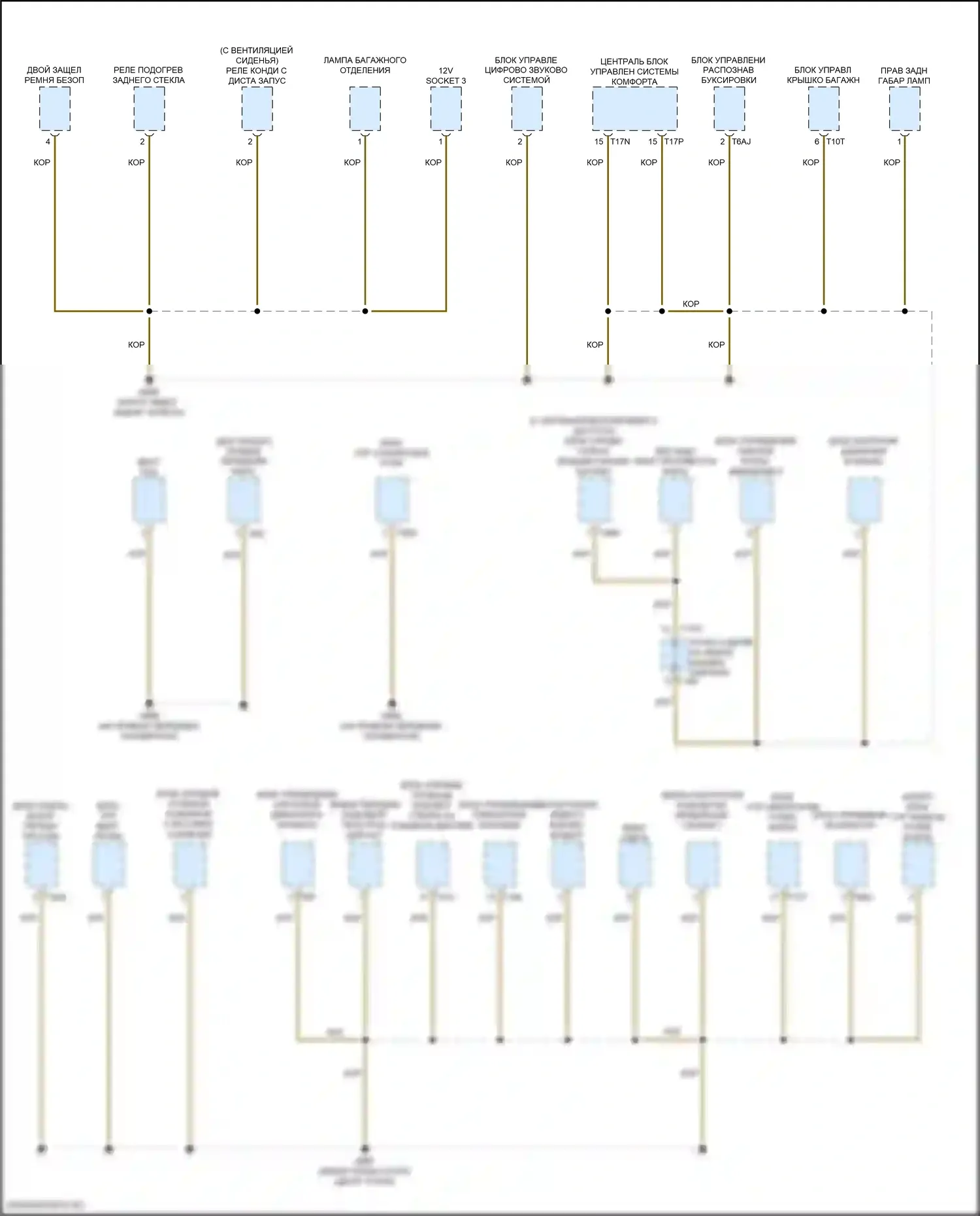 Q8 Sportback e-tron Audi I (2022-2024): Электросхема точек подключения масс (7 из 9) 