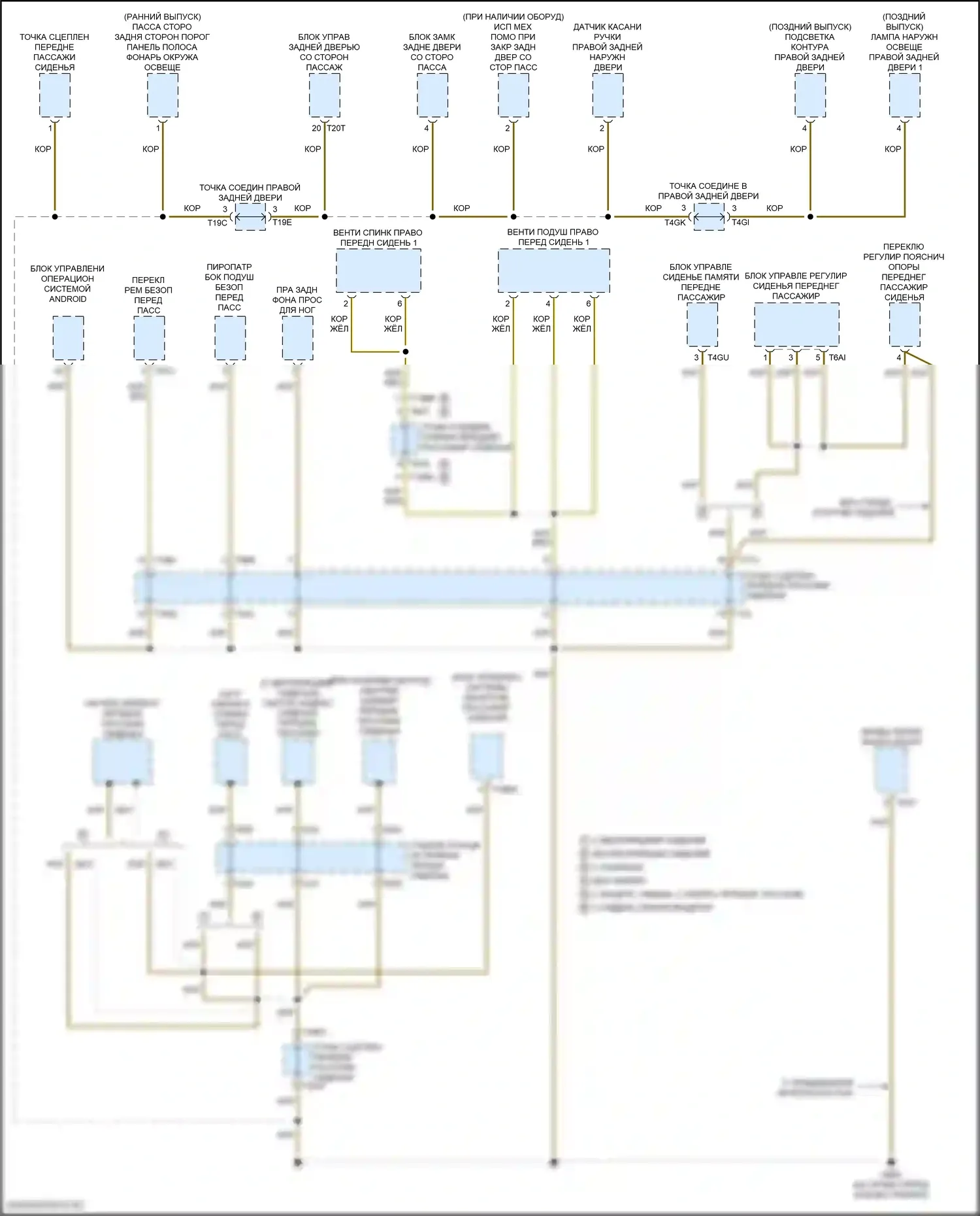 Q8 Sportback e-tron Audi I (2022-2024): Электросхема точек подключения масс (9 из 9) 