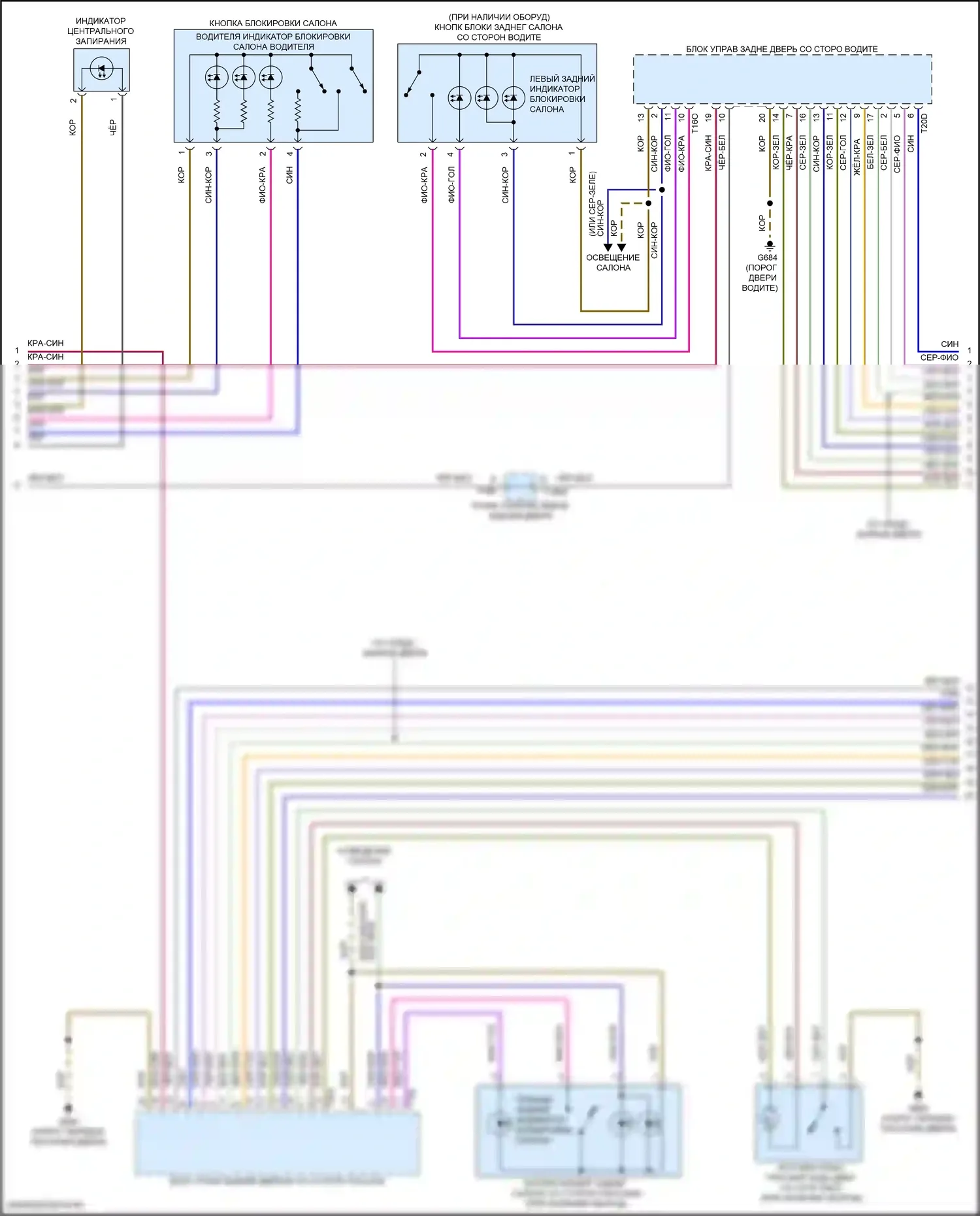 Q8 Sportback e-tron Audi I (2022-2024): Электросхема центрального замка (2 из 6) 