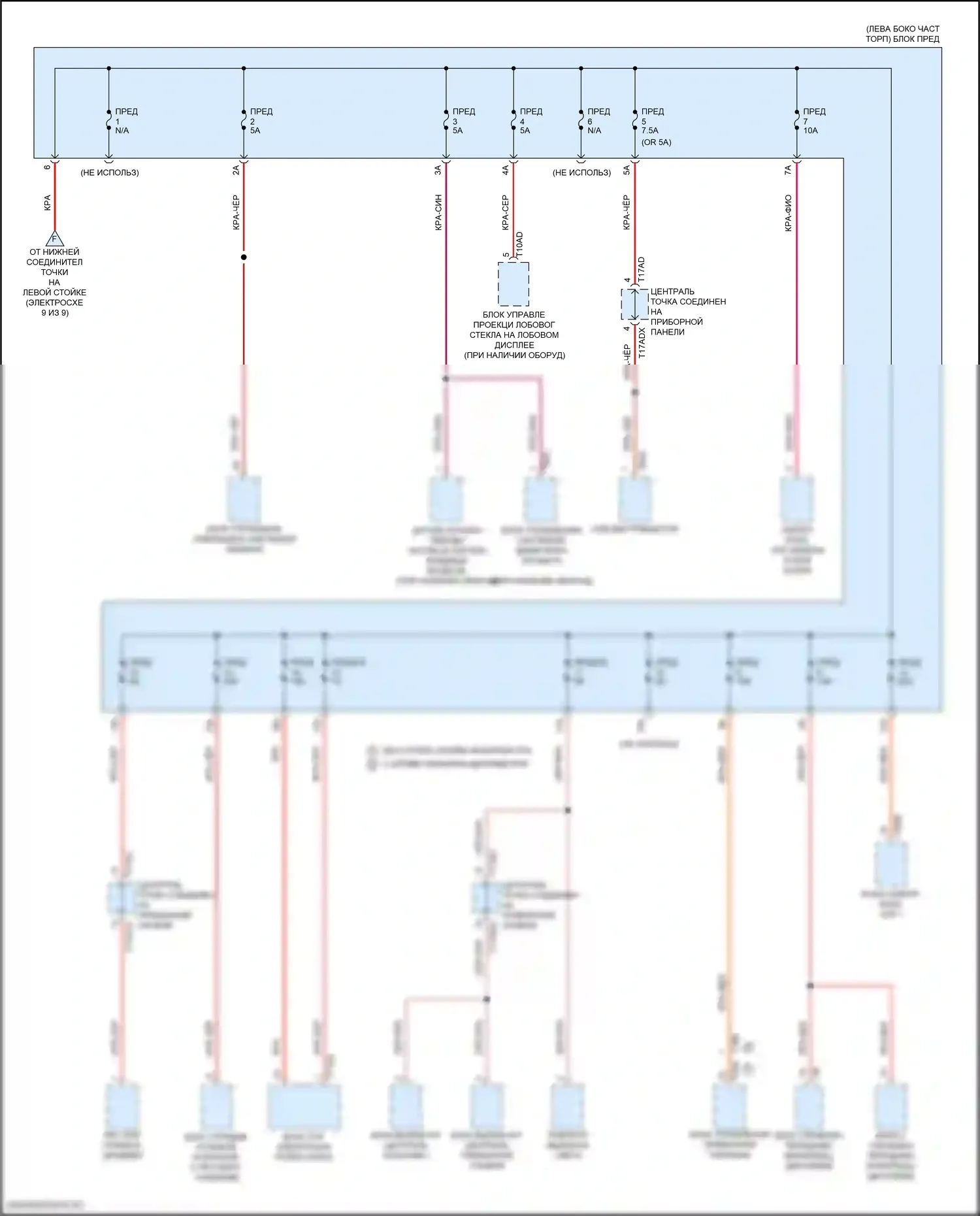 Q8 Audi I рестайлинг (2023-2024): Электросхема блока предохранителей реле (8 из 9) 