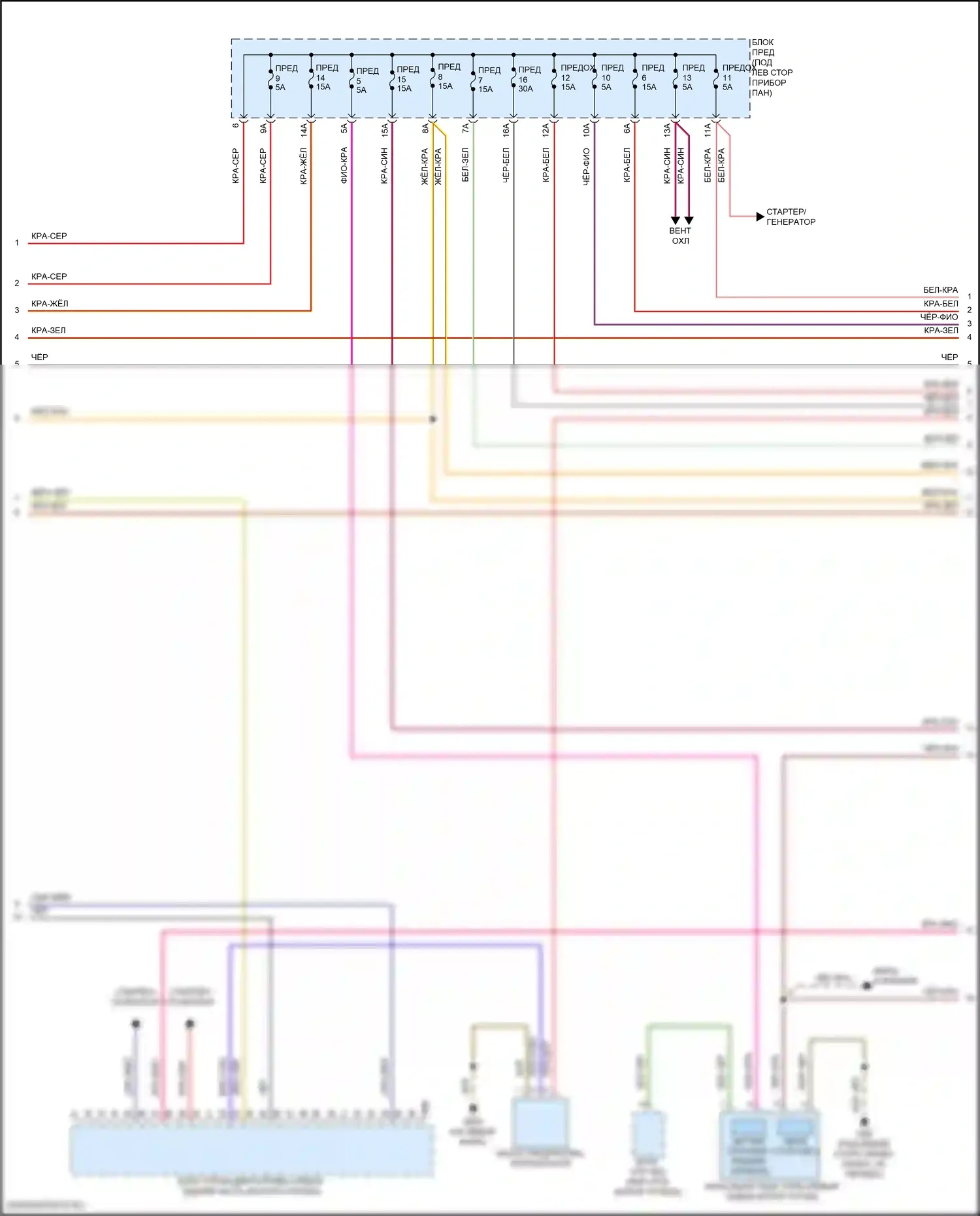 Q8 Audi I рестайлинг (2023-2024): Электросхема двигателя 3.0l turbo hybrid (2 из 13) 
