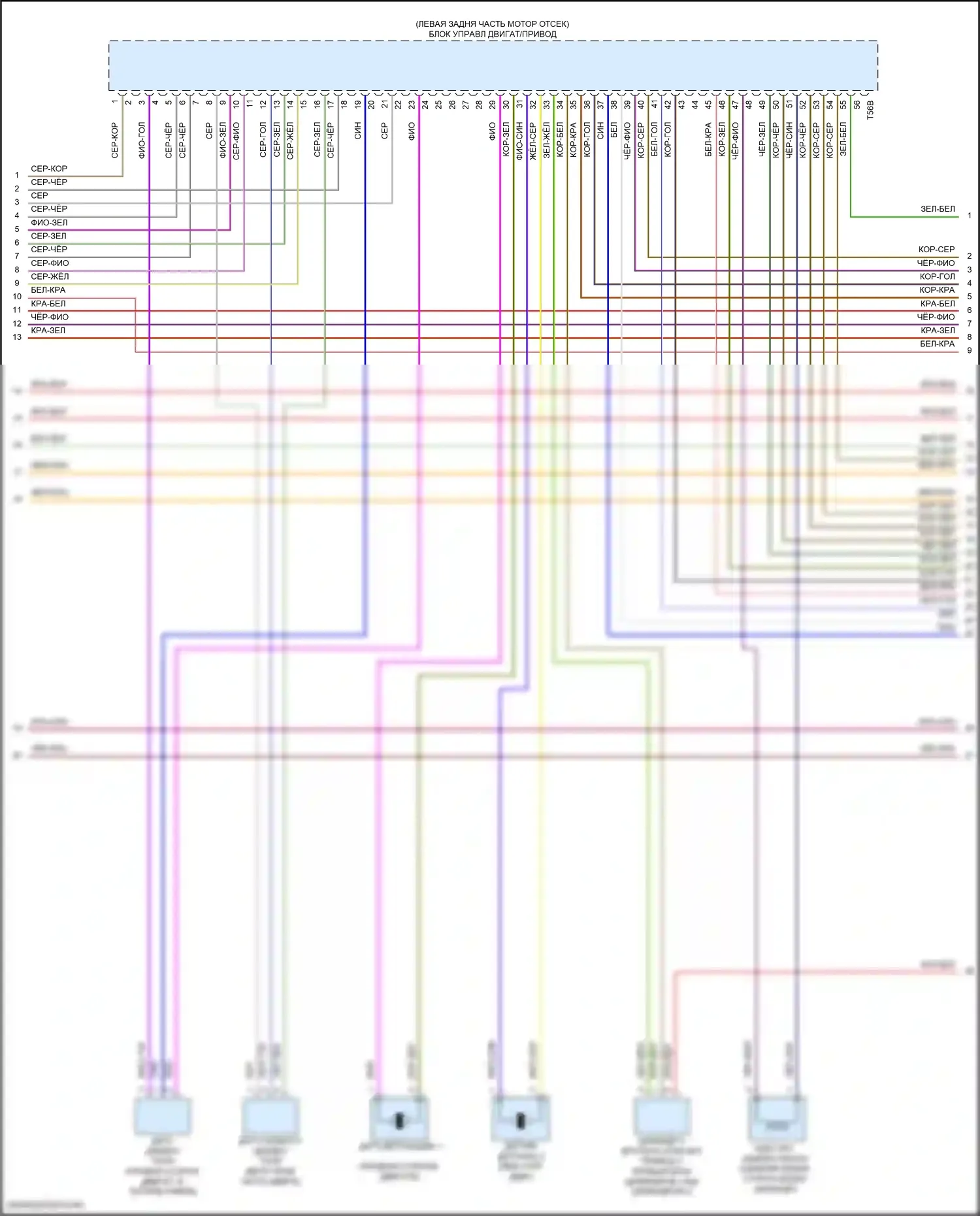 Q8 Audi I рестайлинг (2023-2024): Электросхема двигателя 3.0l turbo hybrid (4 из 13) 