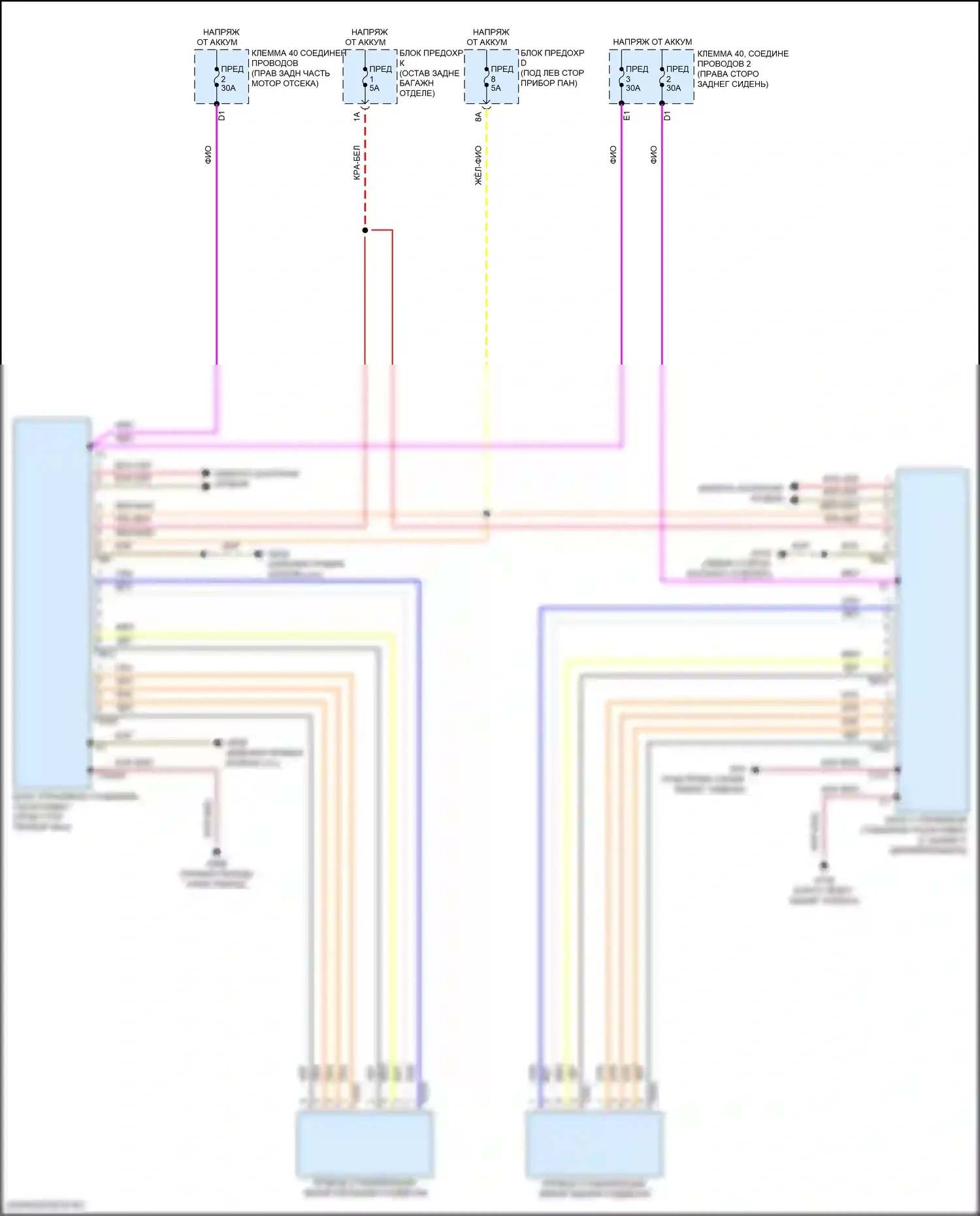 Q8 Audi I рестайлинг (2023-2024): Электросхема автоматического раскачивания 