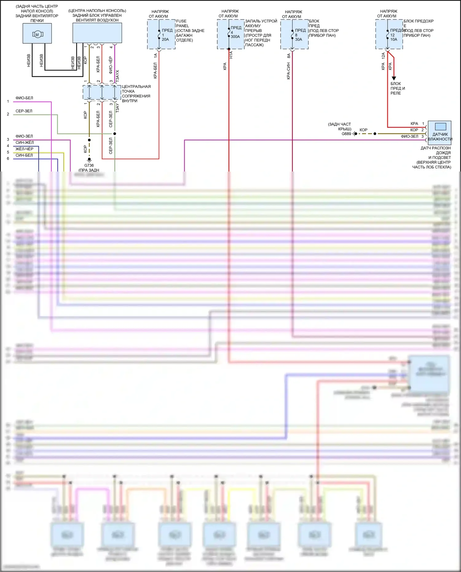Q8 Audi I рестайлинг (2023-2024): Электросхема климат контроля, без климата (2 из 6) 