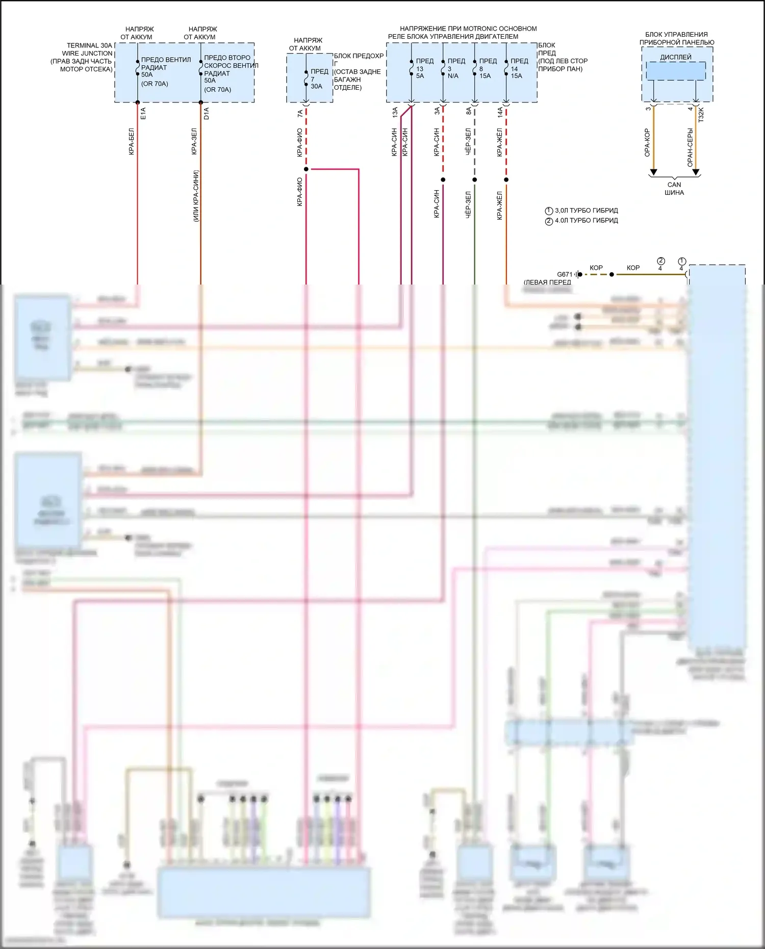 Q8 Audi I рестайлинг (2023-2024): Электросхема климат контроля, с климатом, с многозонным управлением (5 из 5) 
