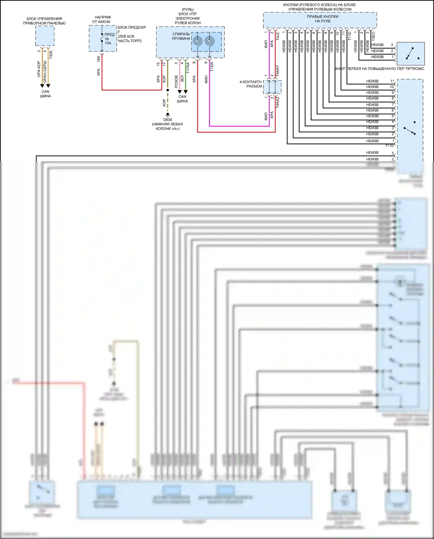 Q8 Audi I рестайлинг (2023-2024): Электросхема автоматической коробки передач (2 из 2) 
