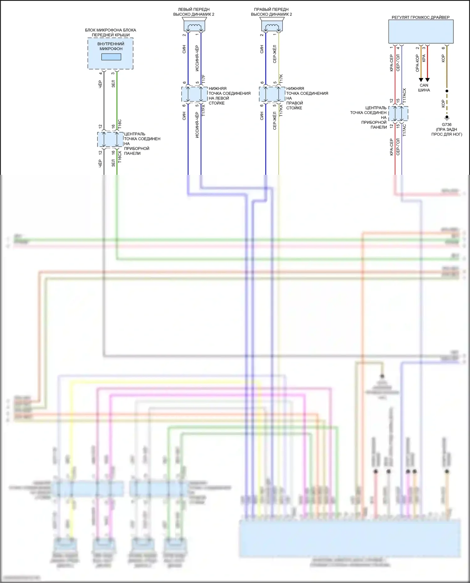 Q8 Audi I рестайлинг (2023-2024): Электросхема магнитола, с усилителем и звуком высокого класса (3 из 6) 