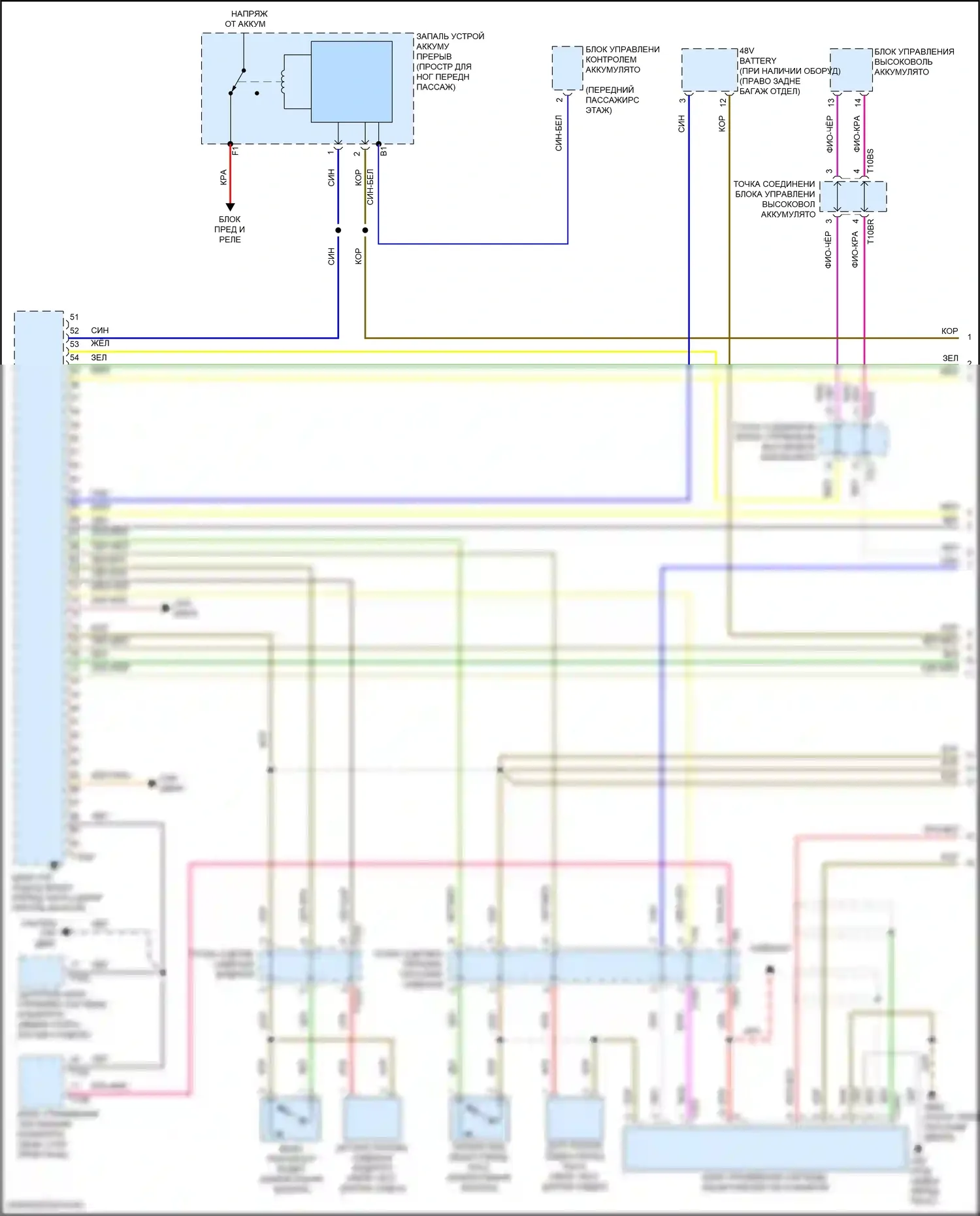 Q8 Audi I рестайлинг (2023-2024): Электросхема подушек безопасности (1 из 6) 