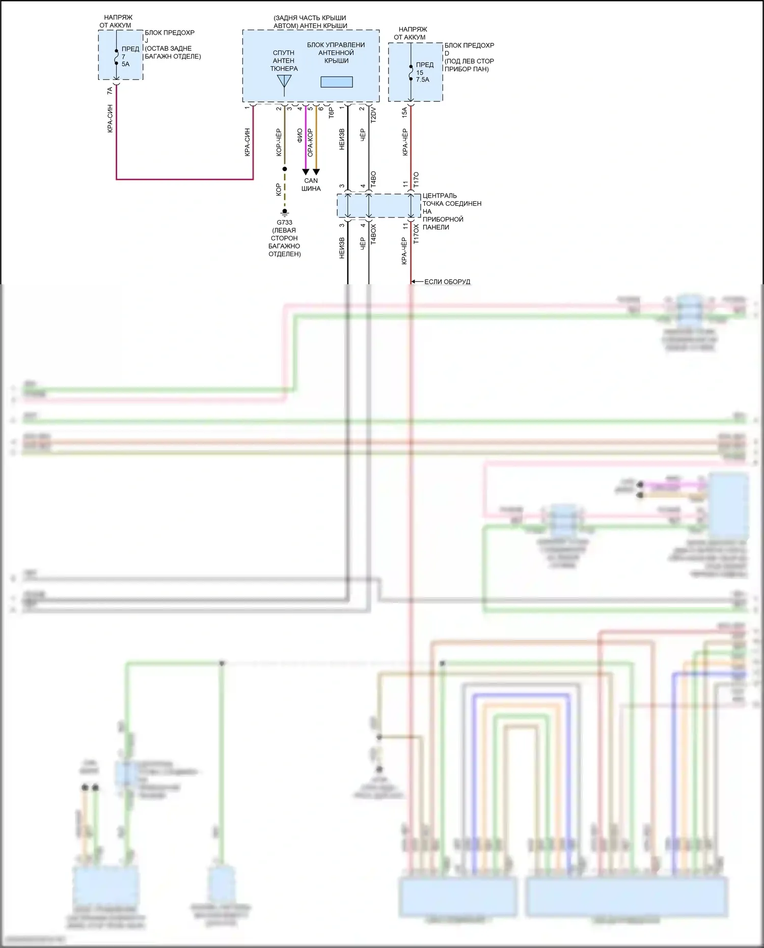 Q8 Audi I рестайлинг (2023-2024): Электросхема навигации, с усилителем и звуком высокого класса (5 из 6) 