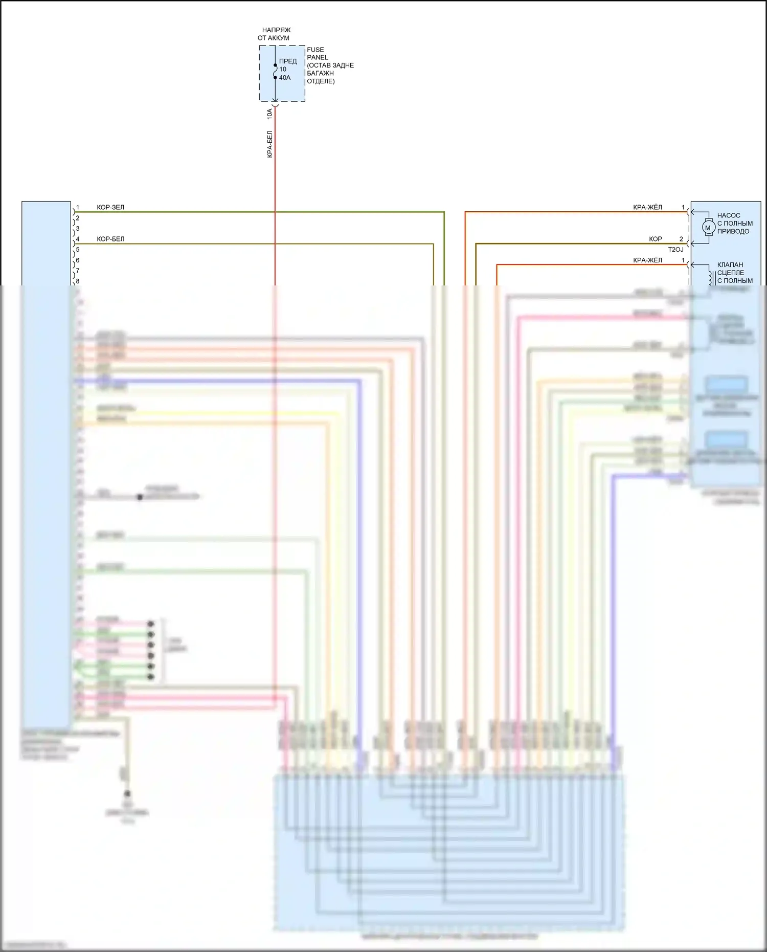 Q8 Audi I (2018-2023): Электросхема awd 